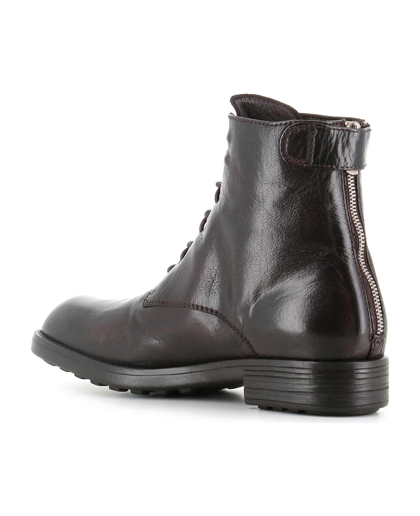 Officine Creative Lace-up Boot Diary/106 - Ebony