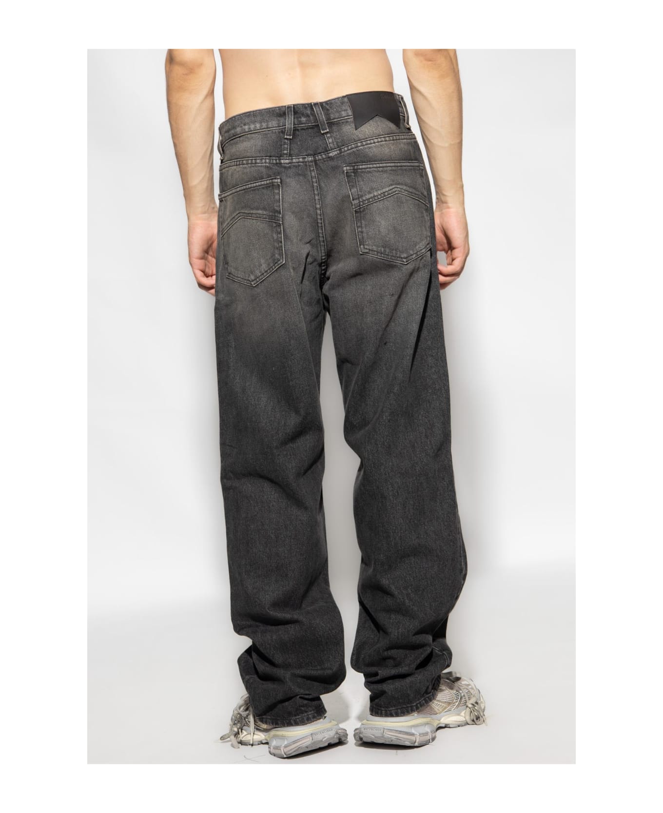 Rhude Jeans With Straight Legs - Black