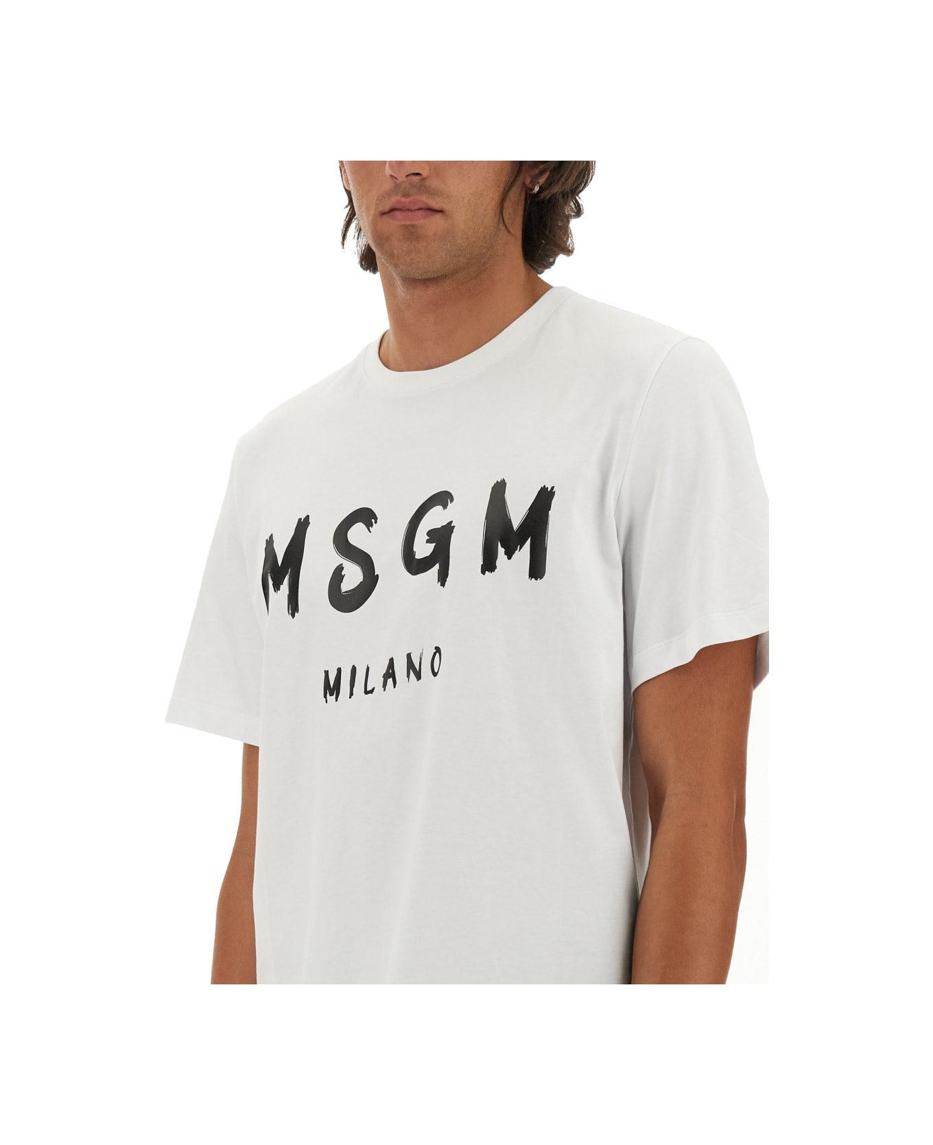 MSGM Cotton T-shirt - WHITE