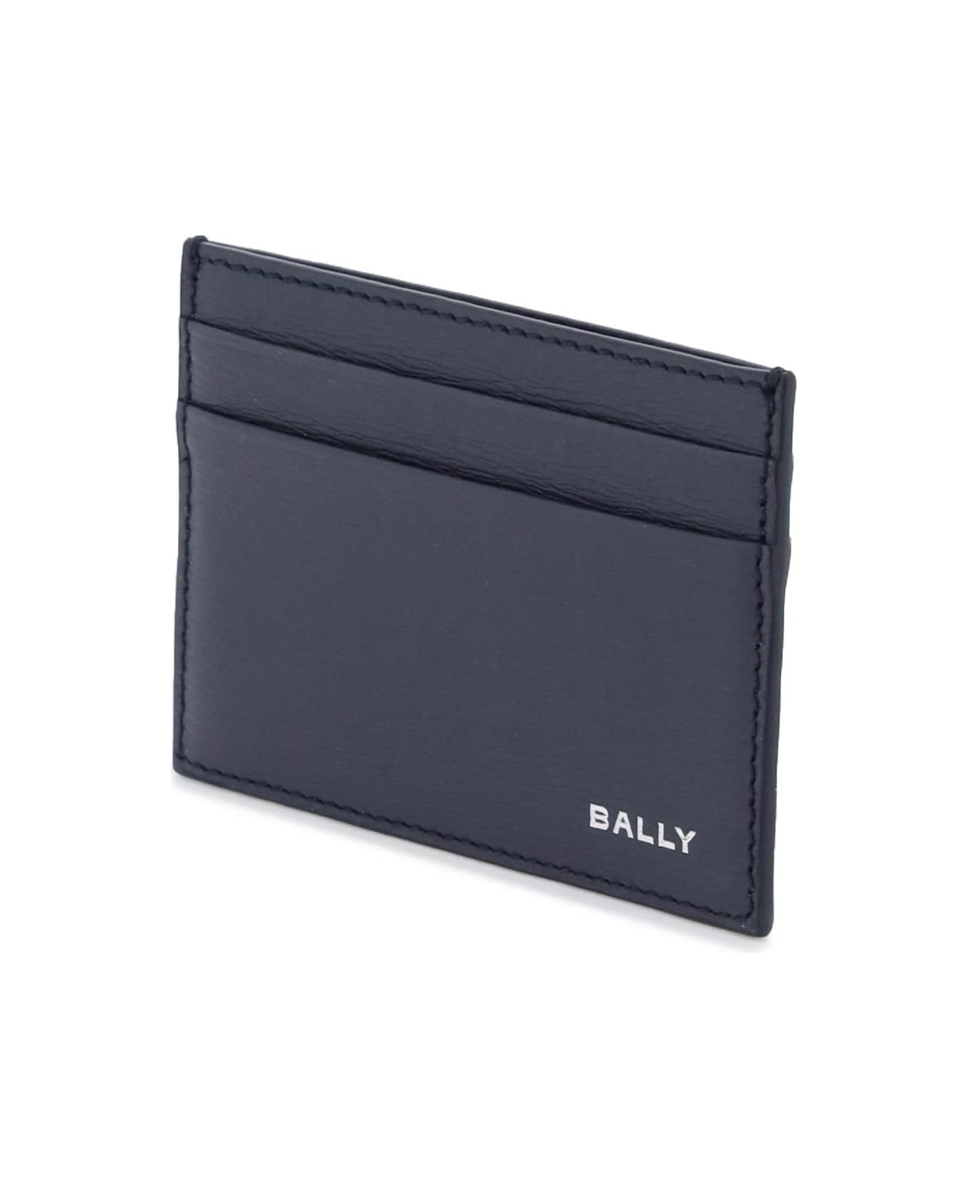 Bally Leather Crossing Cardholder - MIDNIGHT21 PALLADIO (Blue)