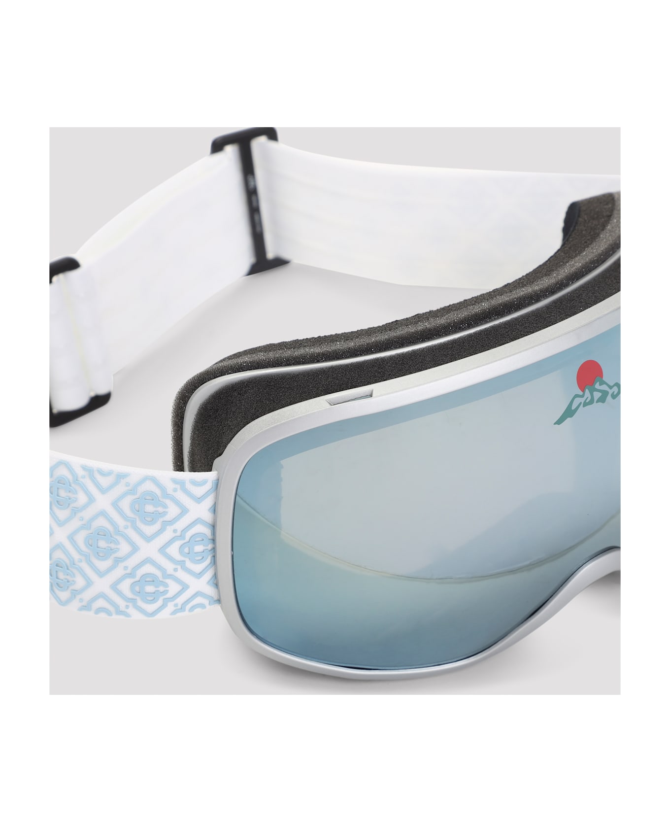 Casablanca Acetate Ski Goggles - Silver White