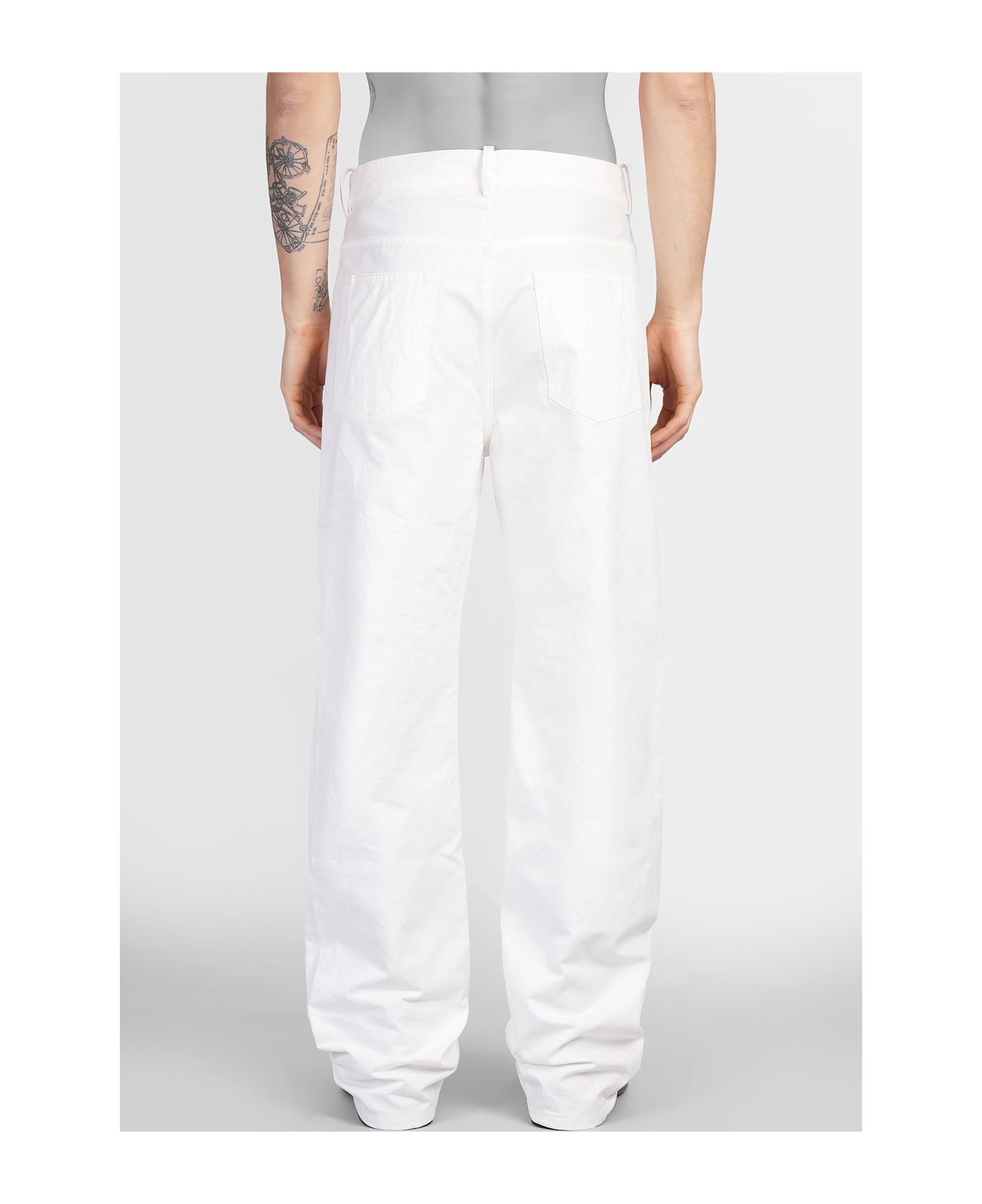 Ann Demeulemeester Ronald Pants In White Cotton - white