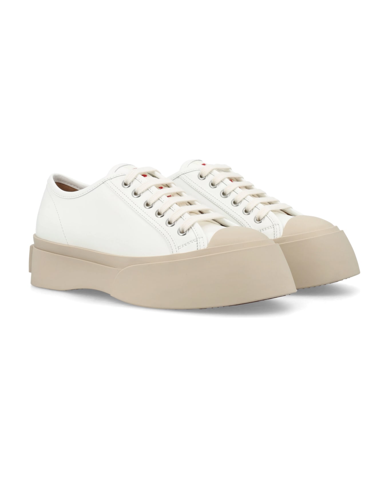 Marni Pablo Lace-up Woman's Sneakers - LILY WHITE ウェッジシューズ