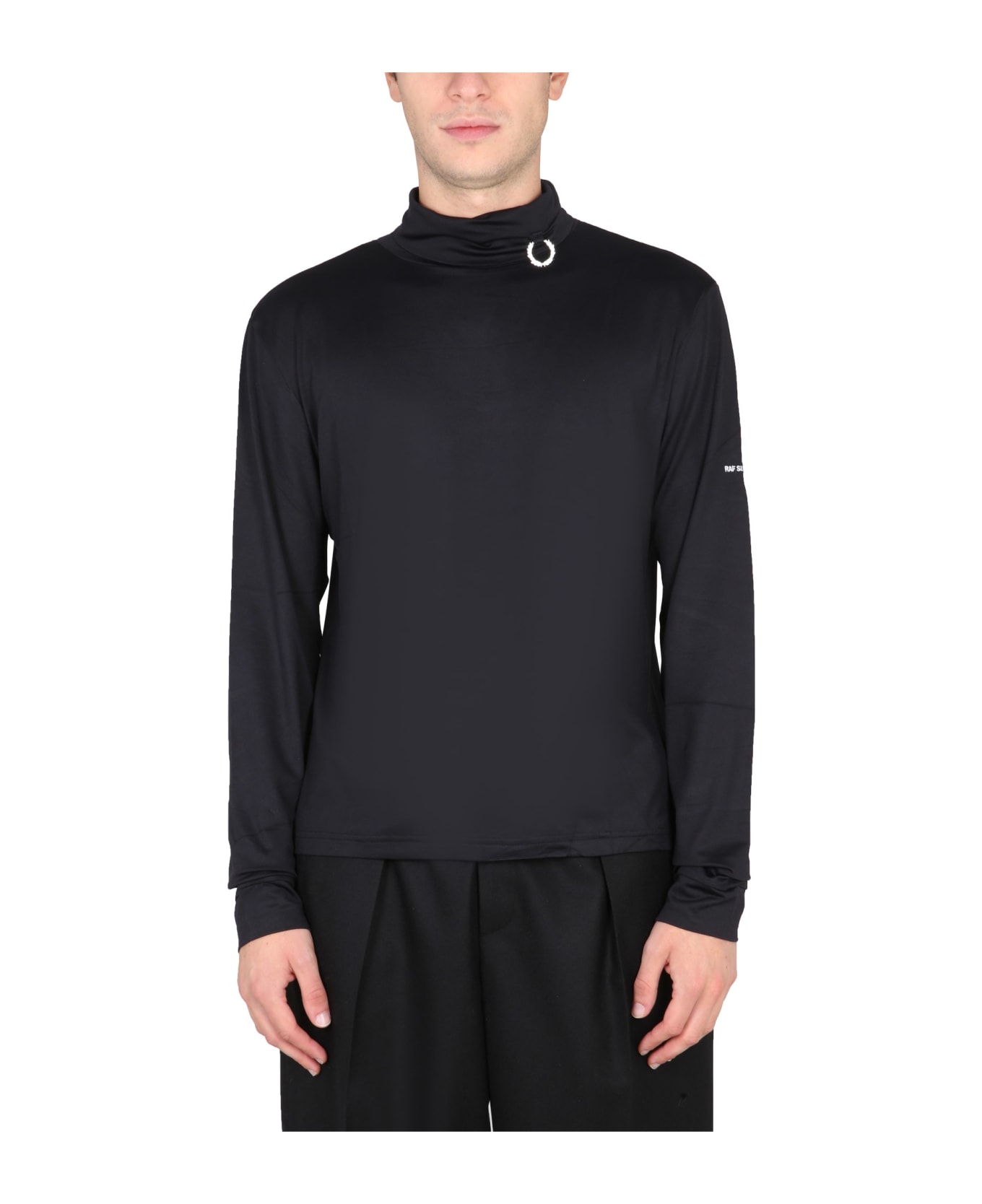 Fred Perry by Raf Simons Turtleneck T-shirt - NERO