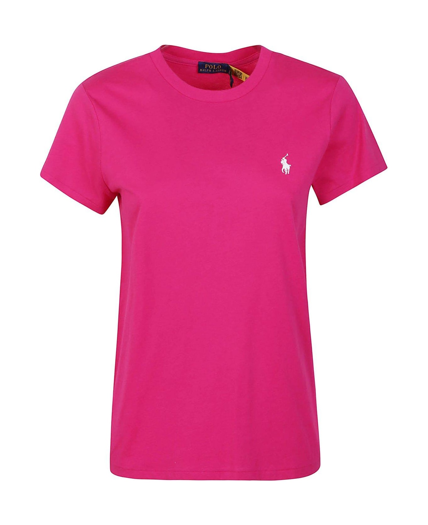 Ralph Lauren Pony Embroidered Crewneck T-shirt - Pink Sky Tシャツ