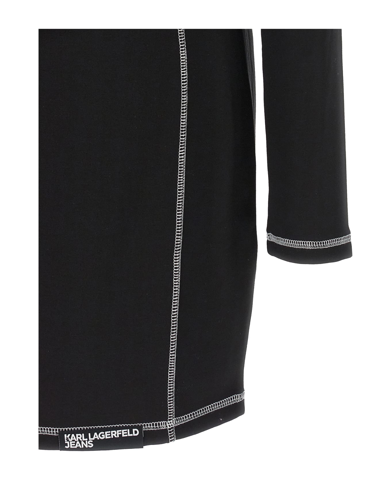 Karl Lagerfeld Logo Dress - Black   ワンピース＆ドレス