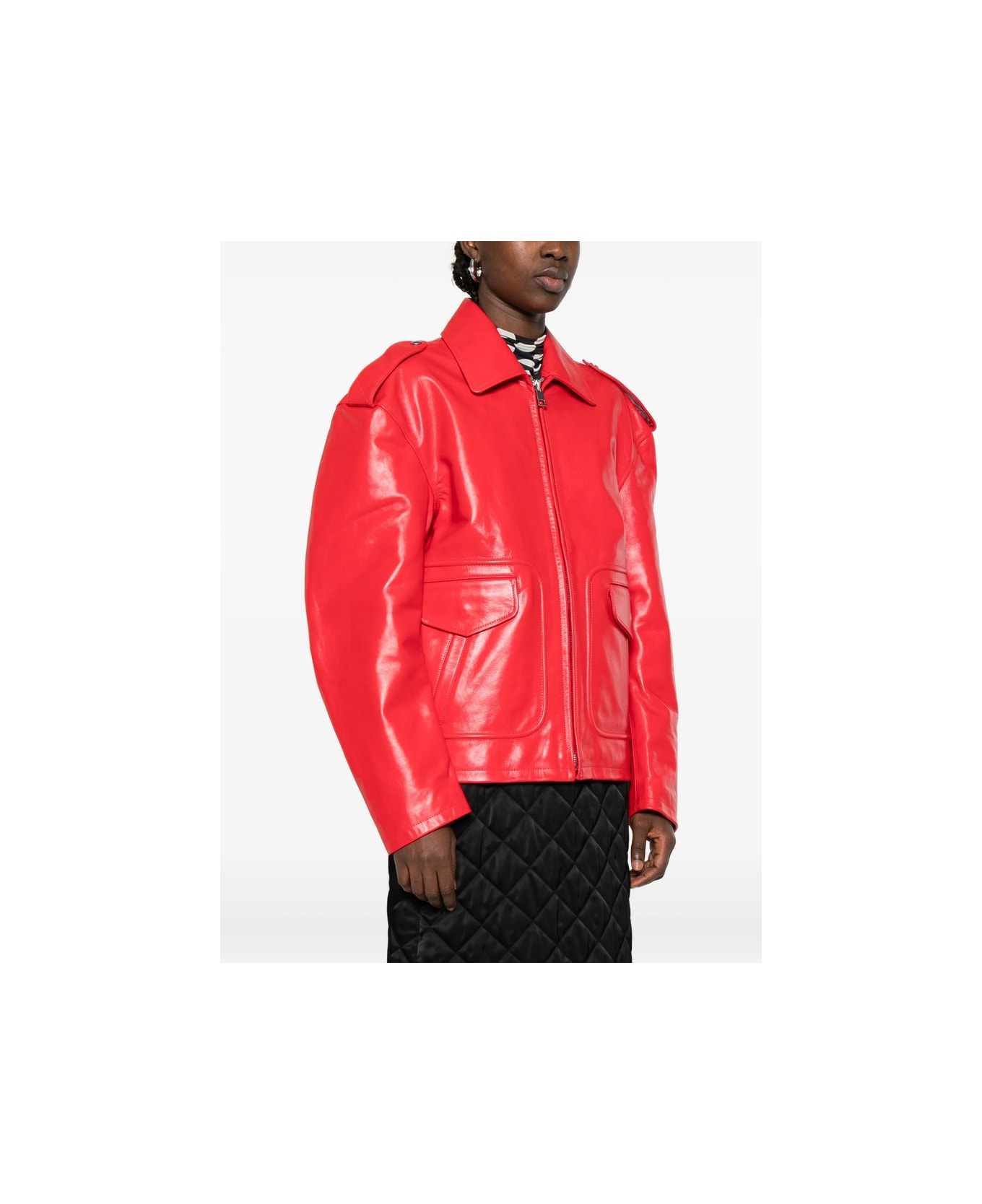 Fiorucci Leather Outerwear - RED