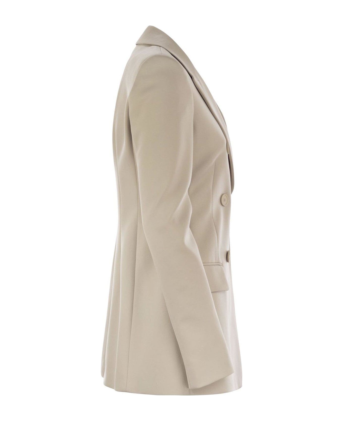 SportMax Frizzo Double-breasted Blazer - BEIGE