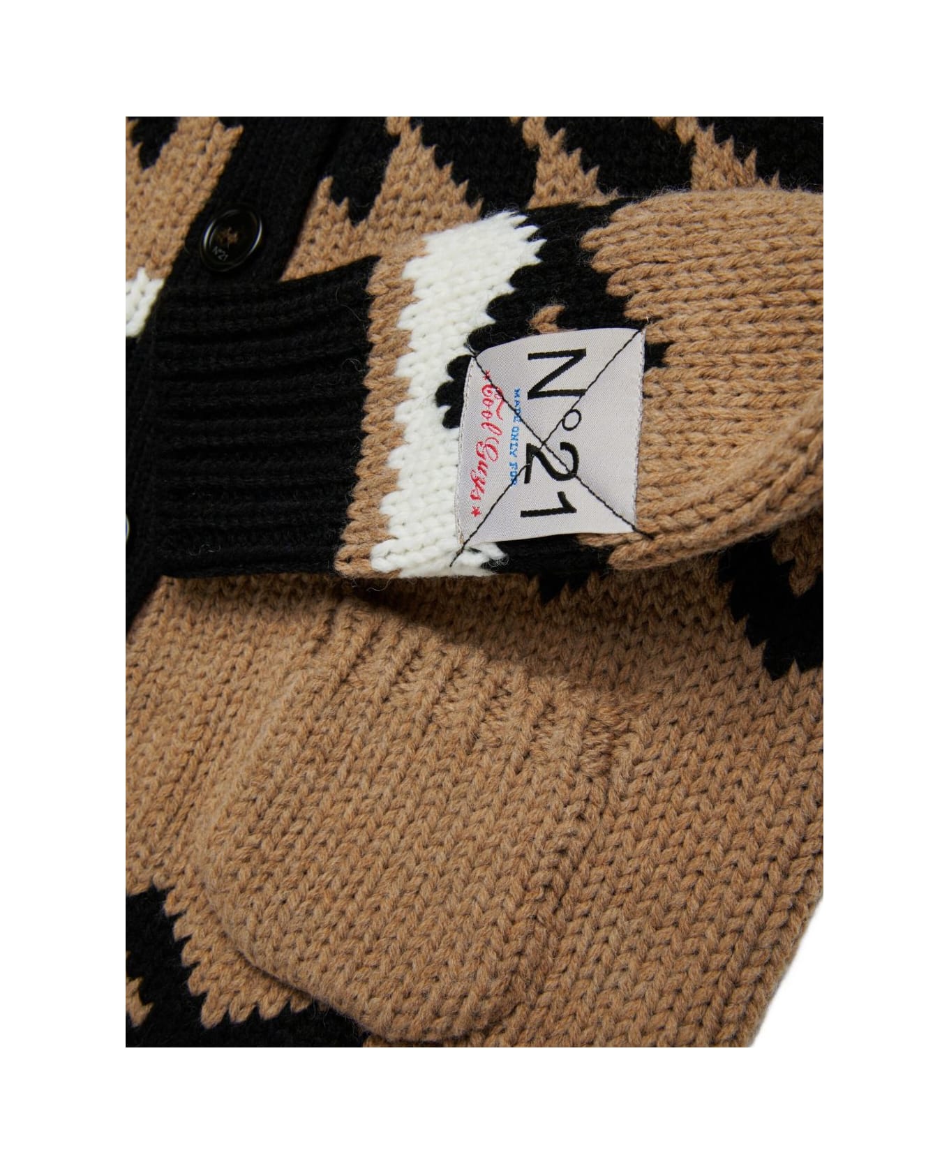 N.21 Nº21 Kids Patterned Cardigan - Geige