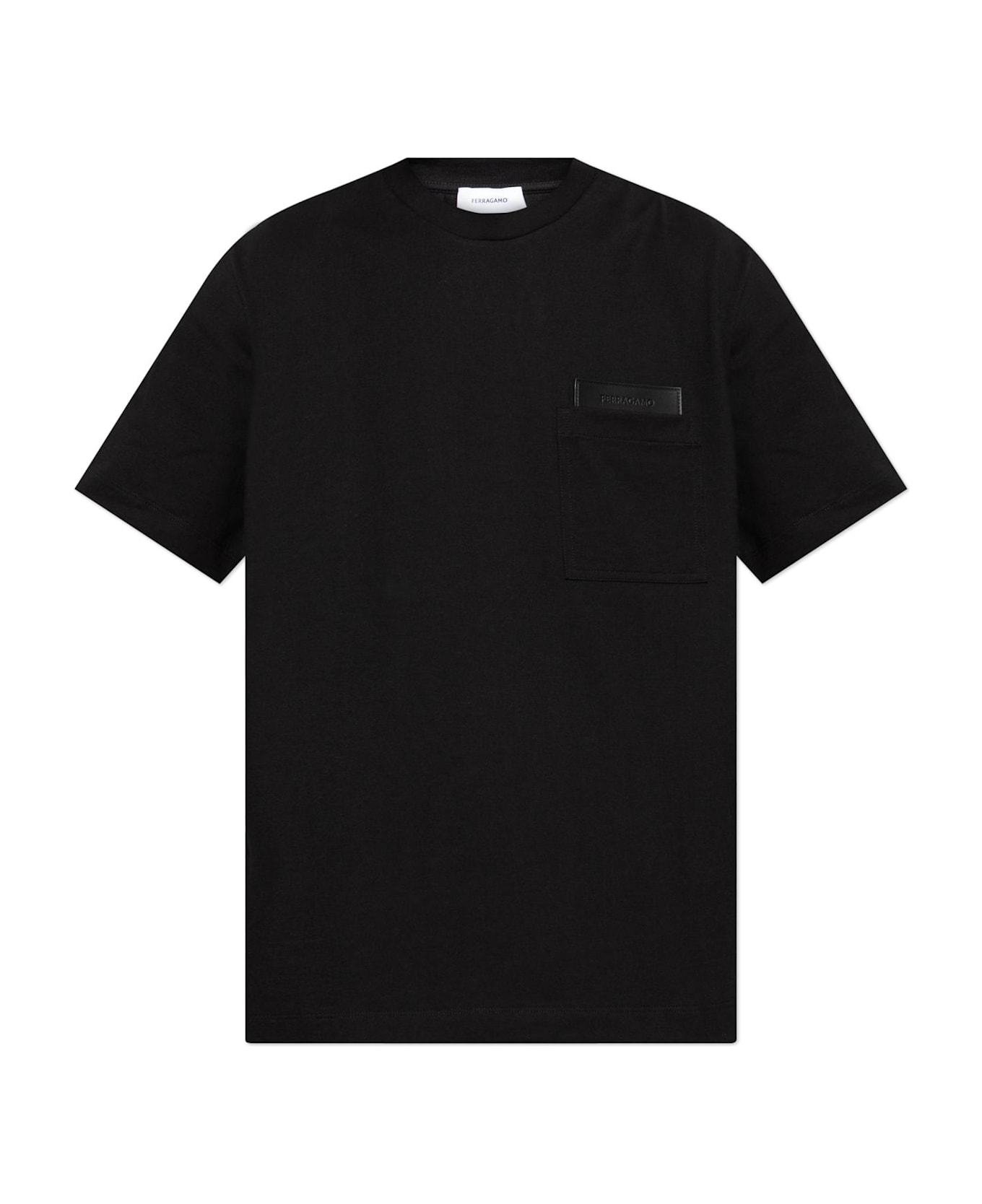 Ferragamo T-shirt With Pocket - BLACK