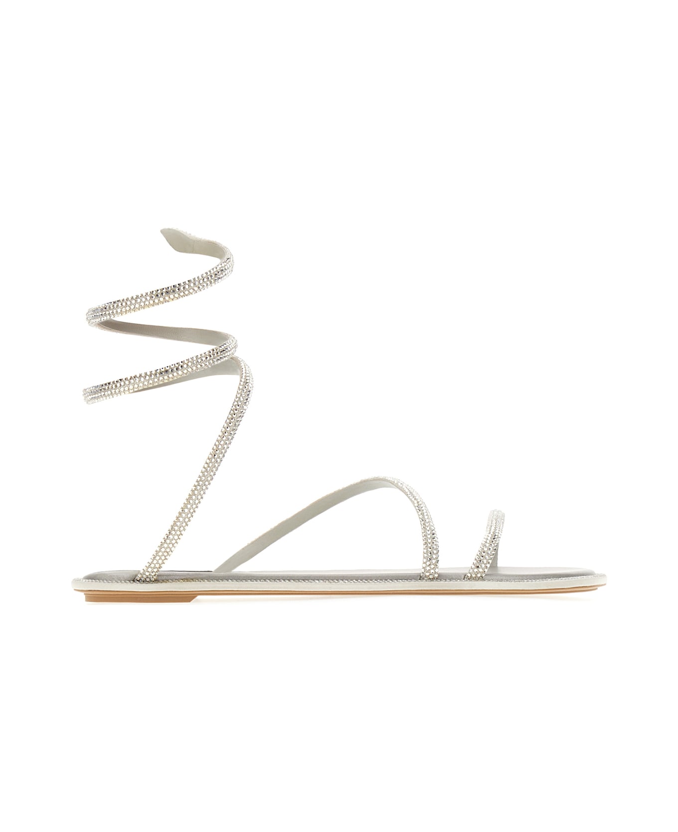 René Caovilla Decorated Satin Cleo Sandals - R001V232