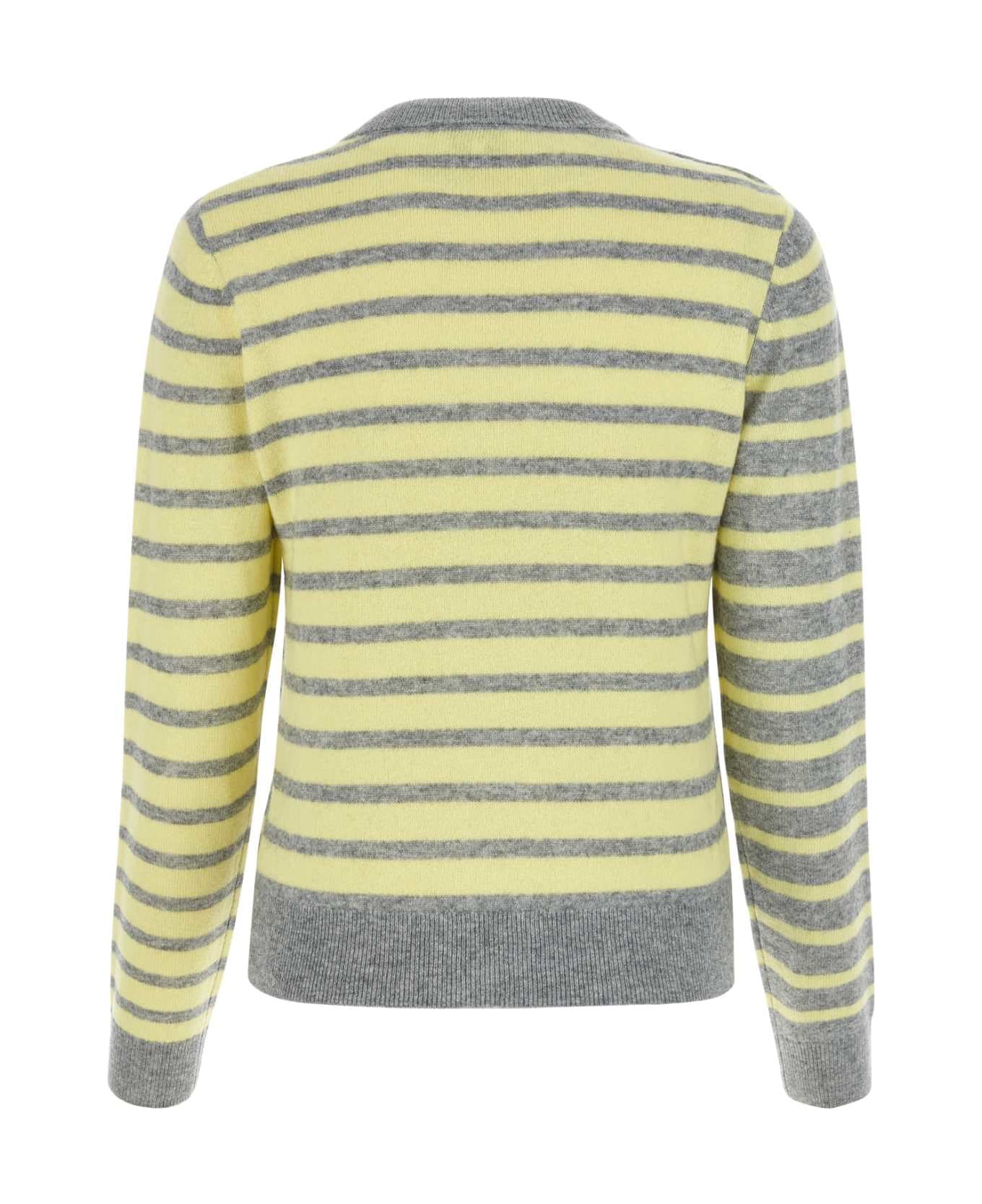 Ganni Embroidered Wool Blend Sweater - YELLOWCREAM