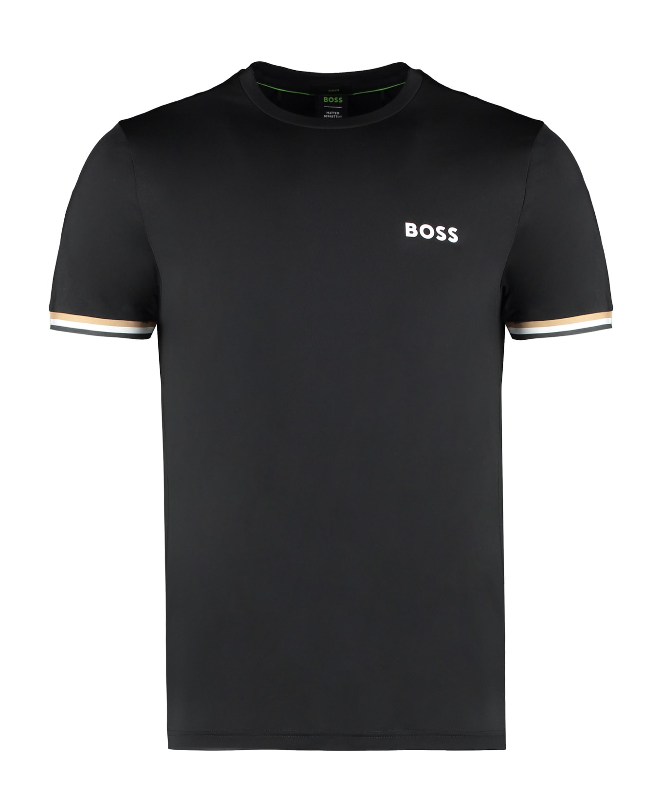 Hugo Boss Boss X Matteo Berrettini - Techno Fabric T-shirt - black