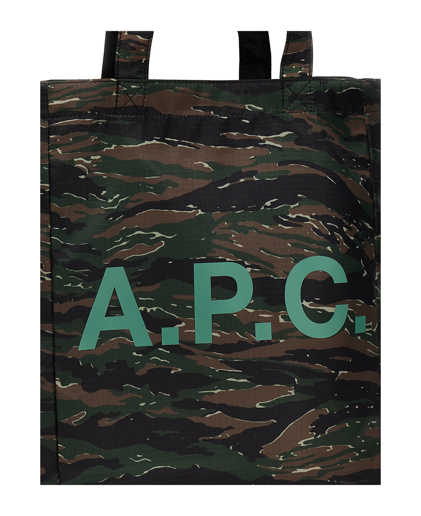 A.P.C. Reversible Shopping Bag - Green トートバッグ