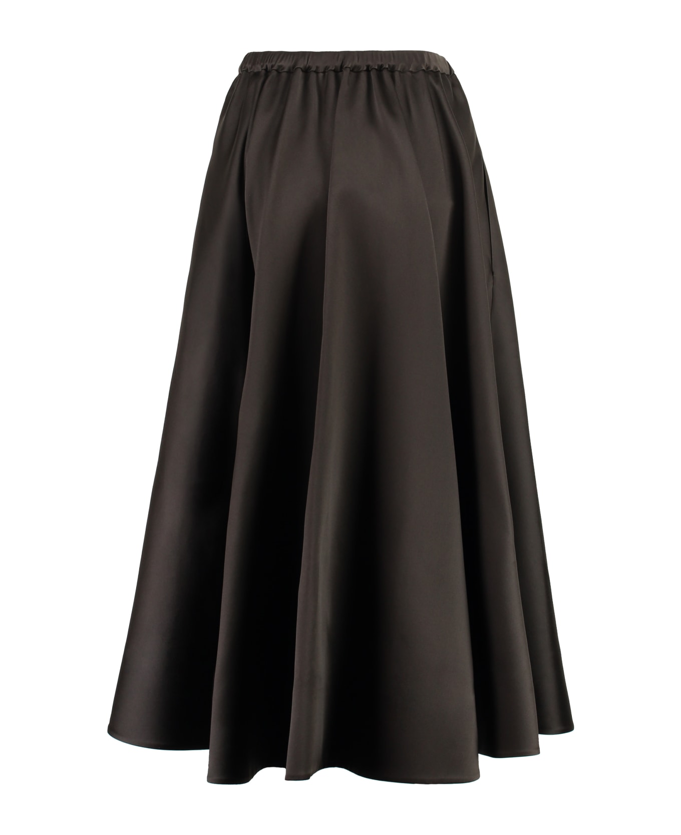 Valentino Garavani Techno-duchesse Midi Skirt - brown