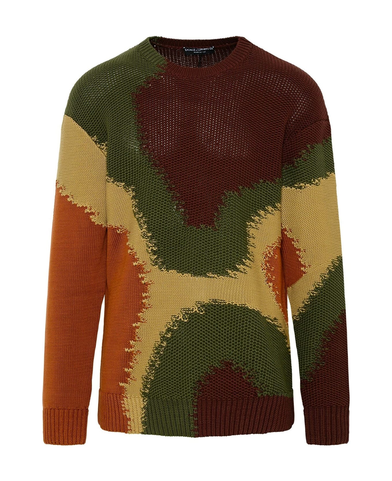 Dolce & Gabbana Cotton Sweater - Brown ニットウェア