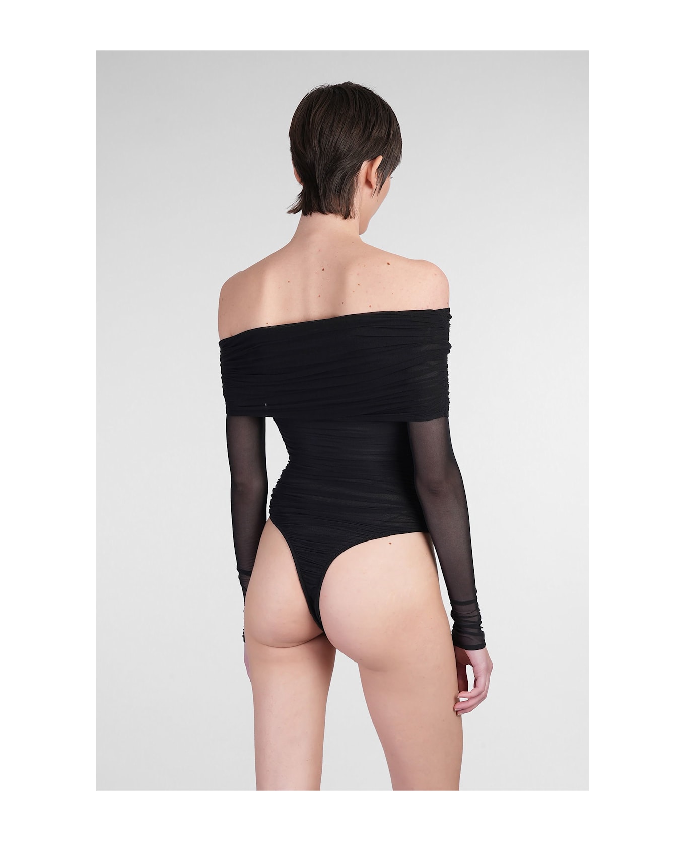 Mugler Body In Black Polyamide - black