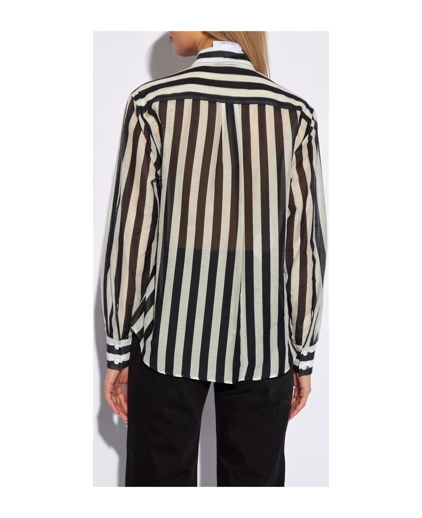Moschino Striped Shirt - BLACK
