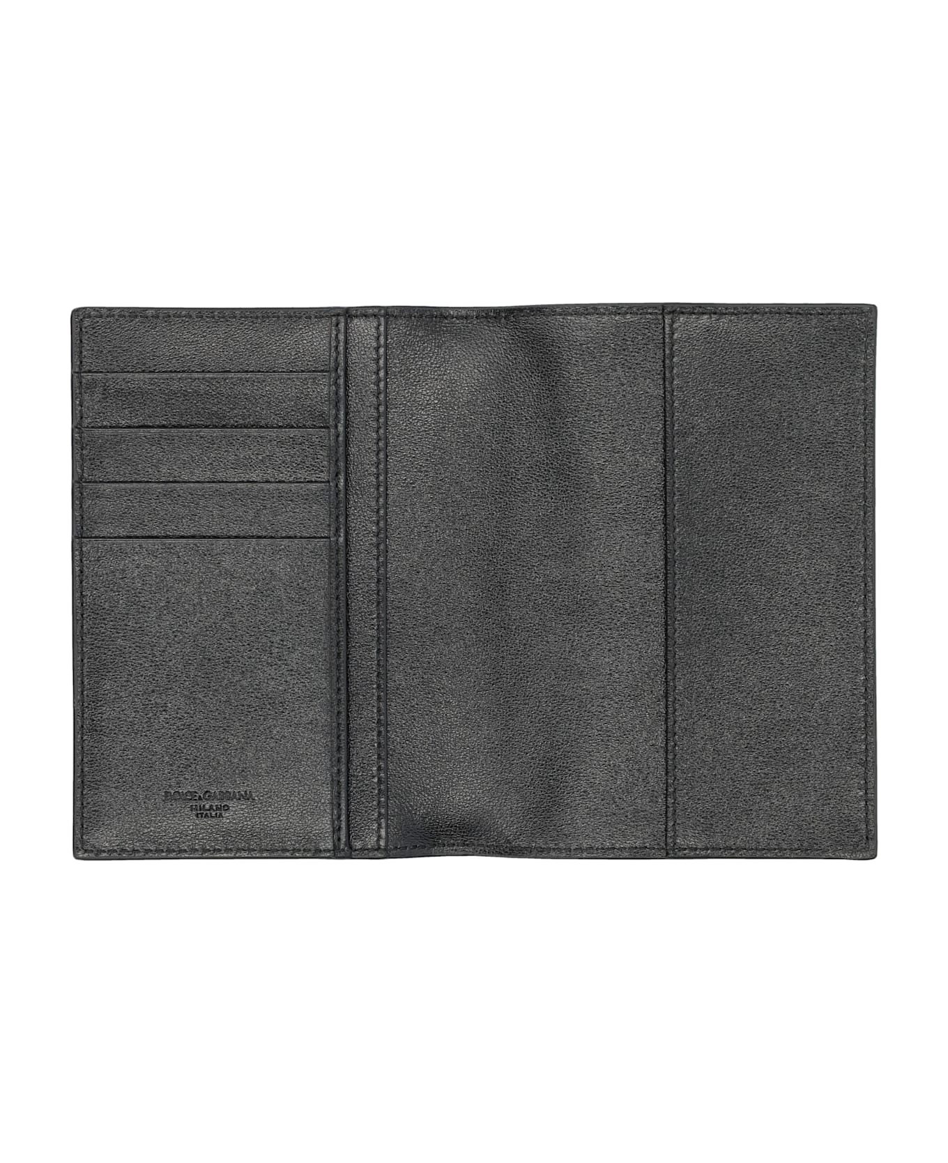 Dolce & Gabbana Logo Passport Holder - BLACK