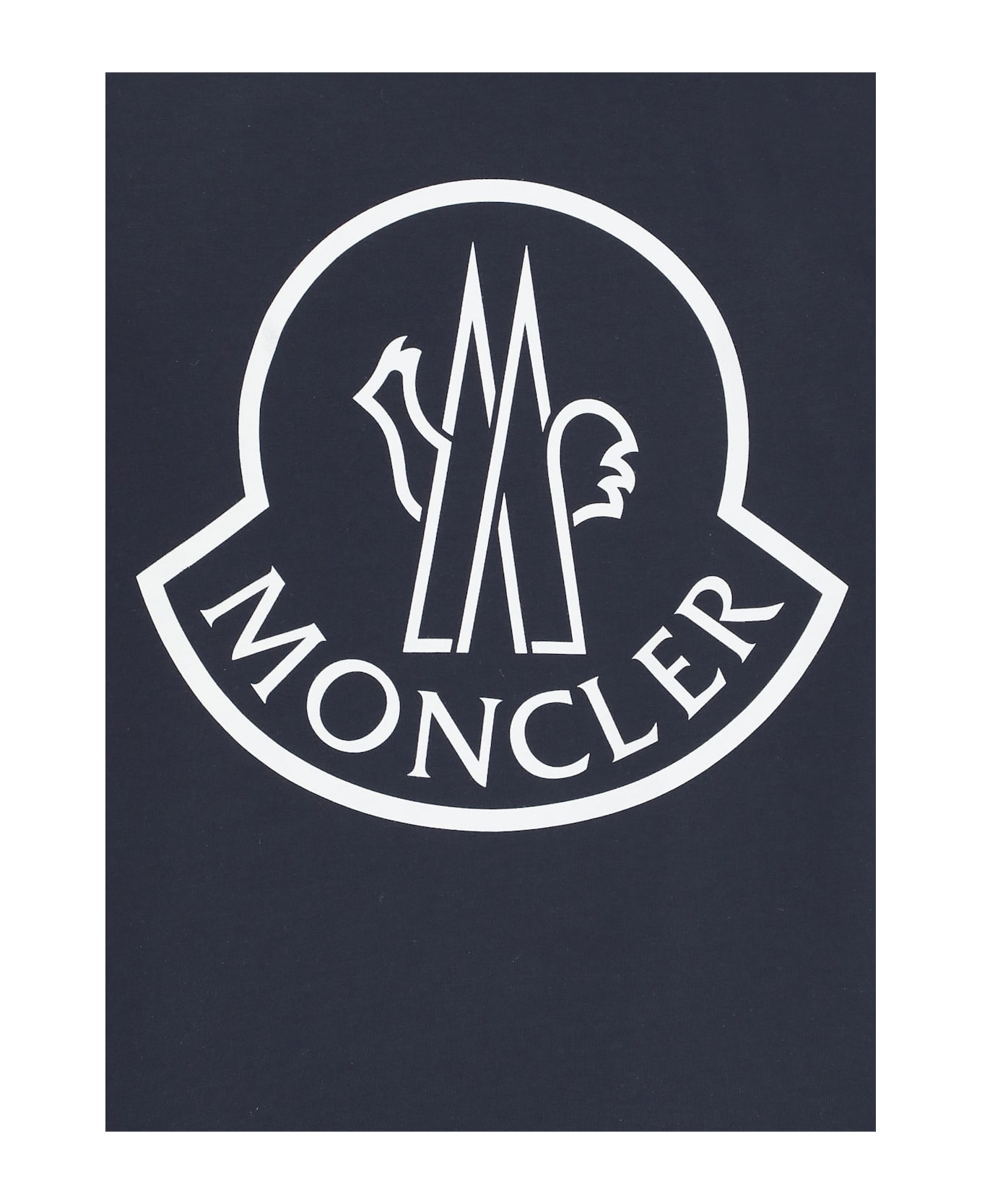 Moncler T-shirt With Logo - Blue