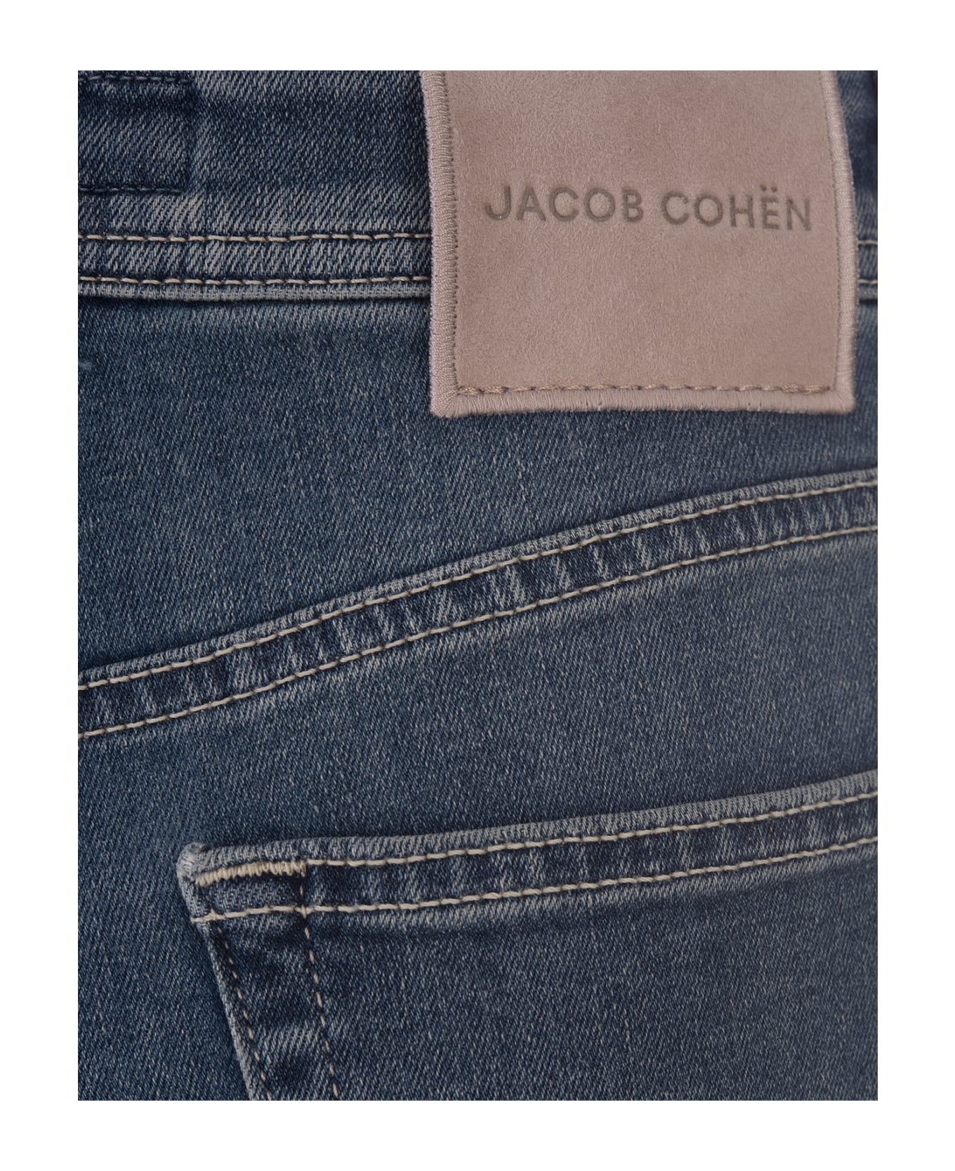 Jacob Cohen Medium Blue Wide Leg Jackie Jeans - Blue