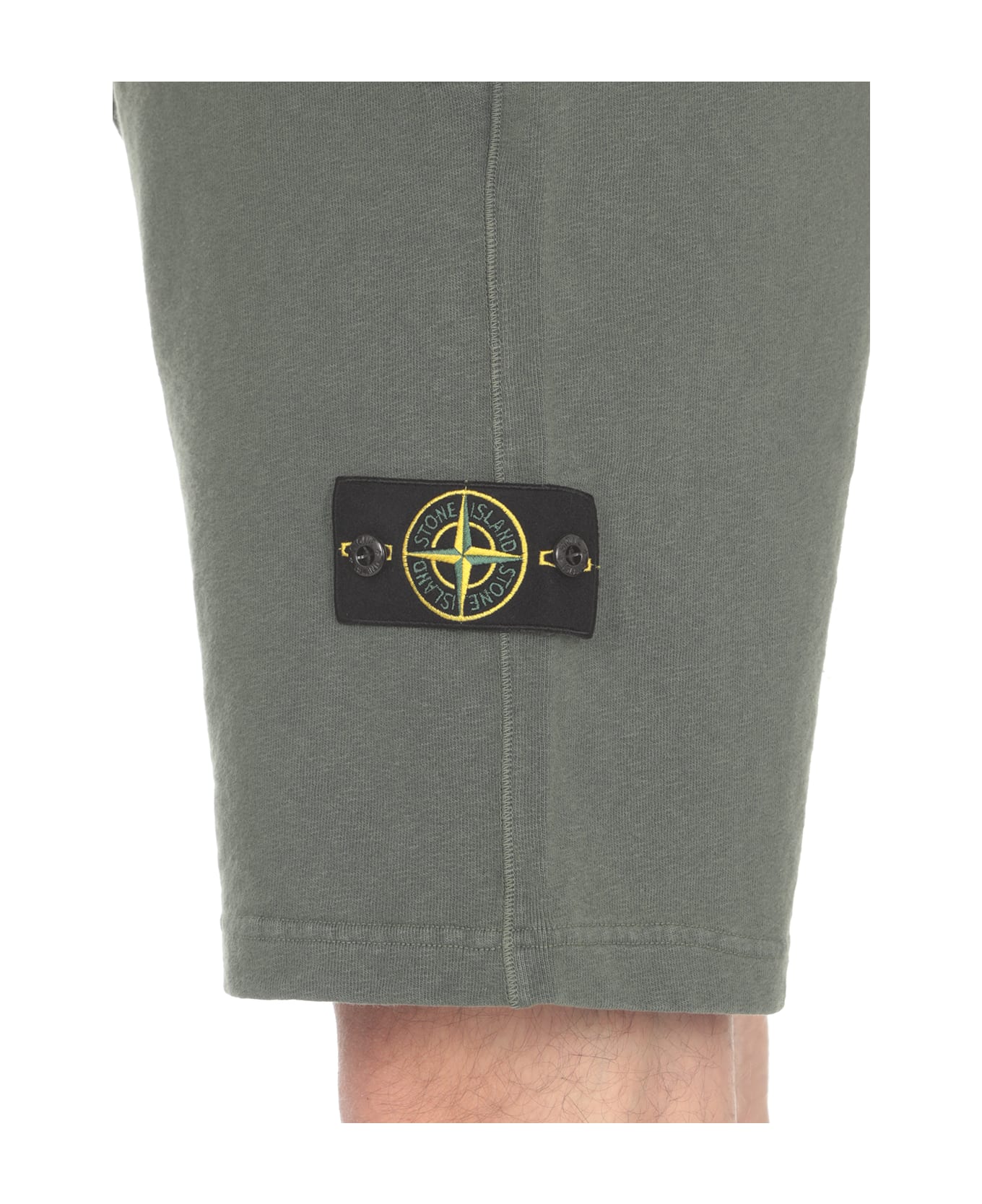 Stone Island Cotton Bermuda Shorts - Green ショートパンツ