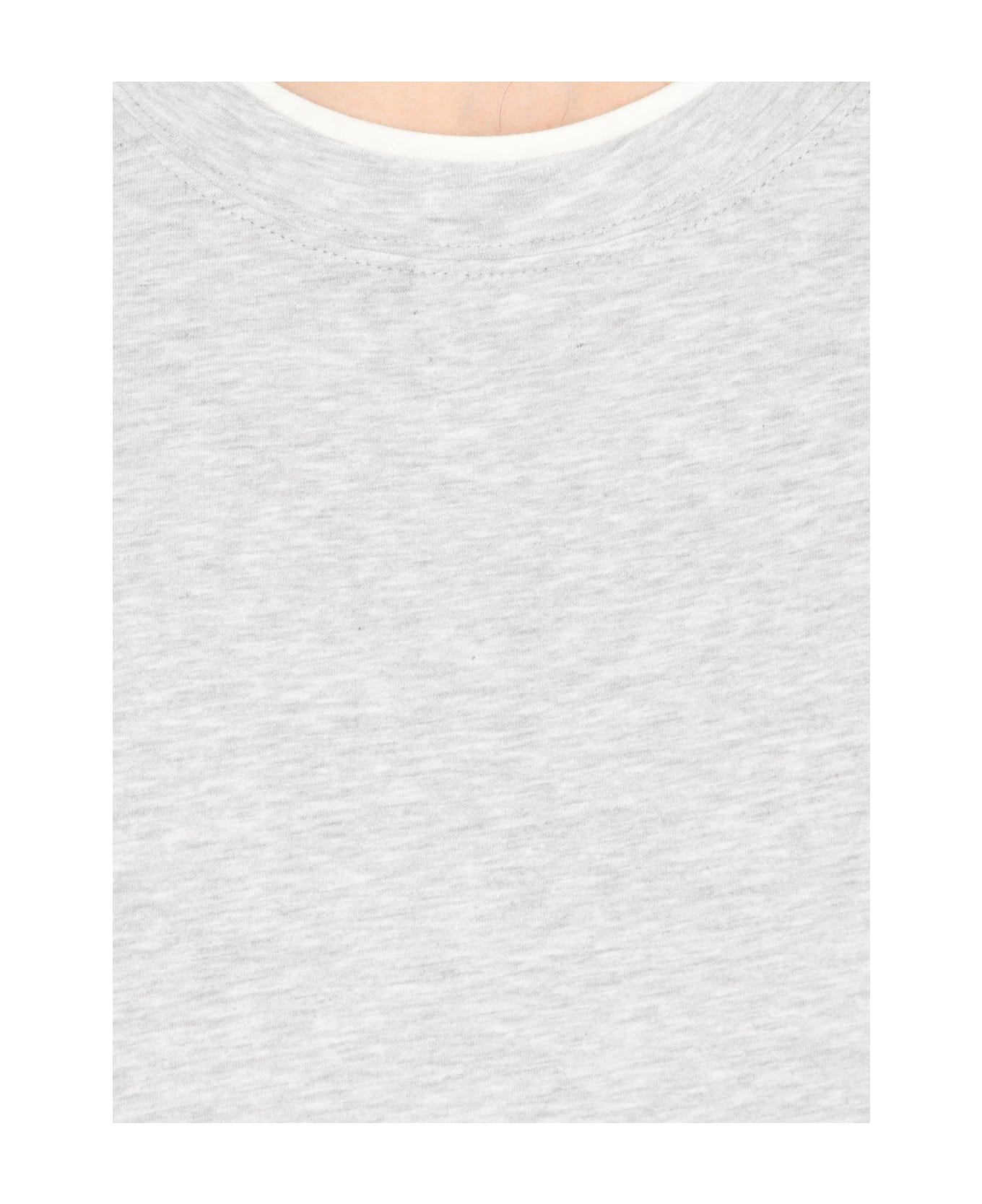 Brunello Cucinelli Layered-effect Crewneck T-shirt - Grey/white