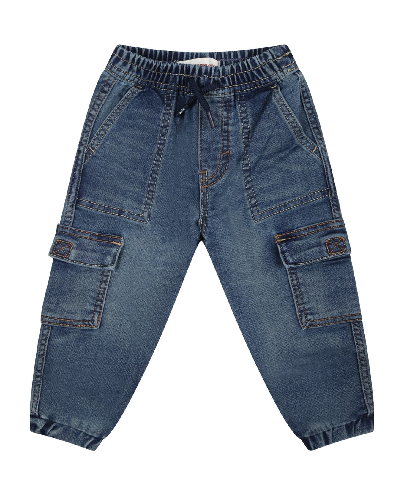 Levi's Denim Cargo Jeans For Baby Boy - Denim
