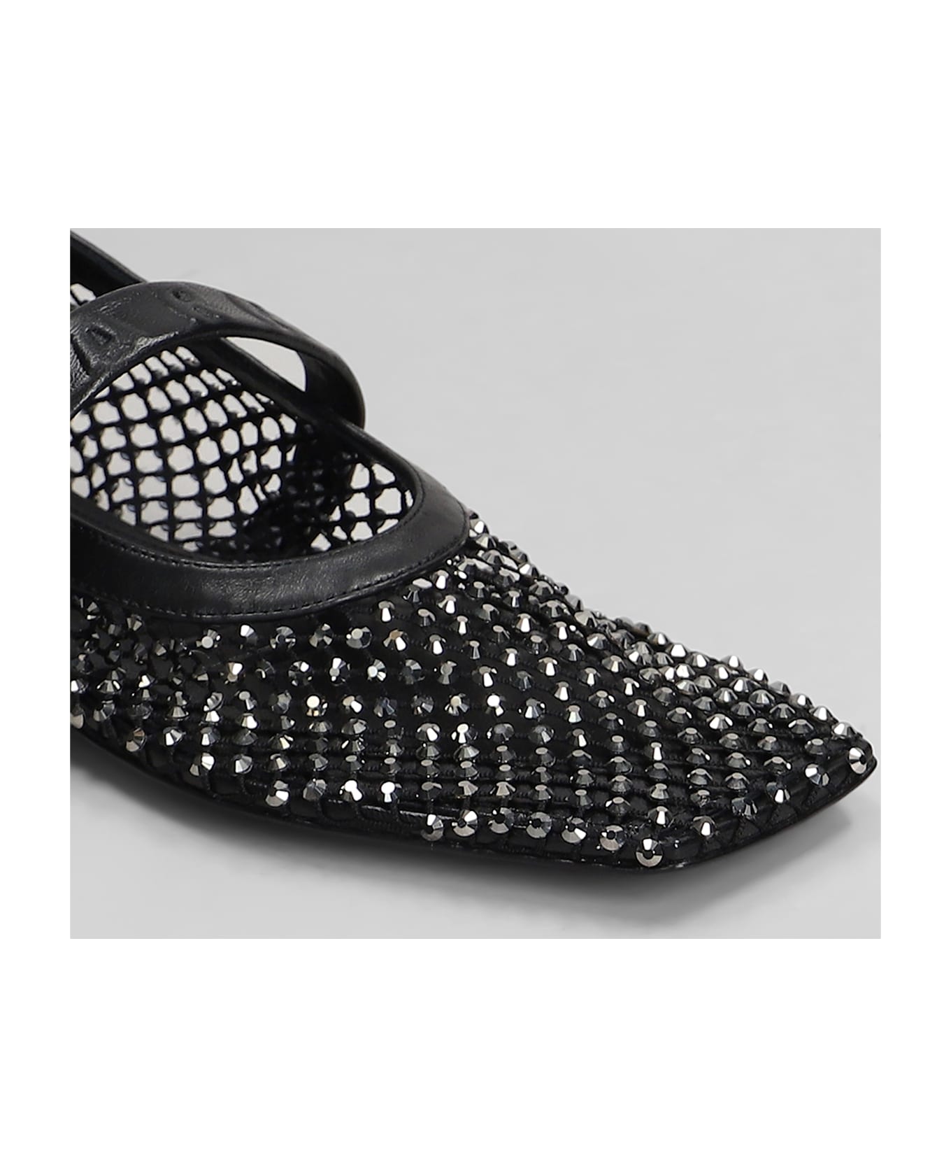 Marni Mary Jane Ballet Flats In Black Polyuretan - Black
