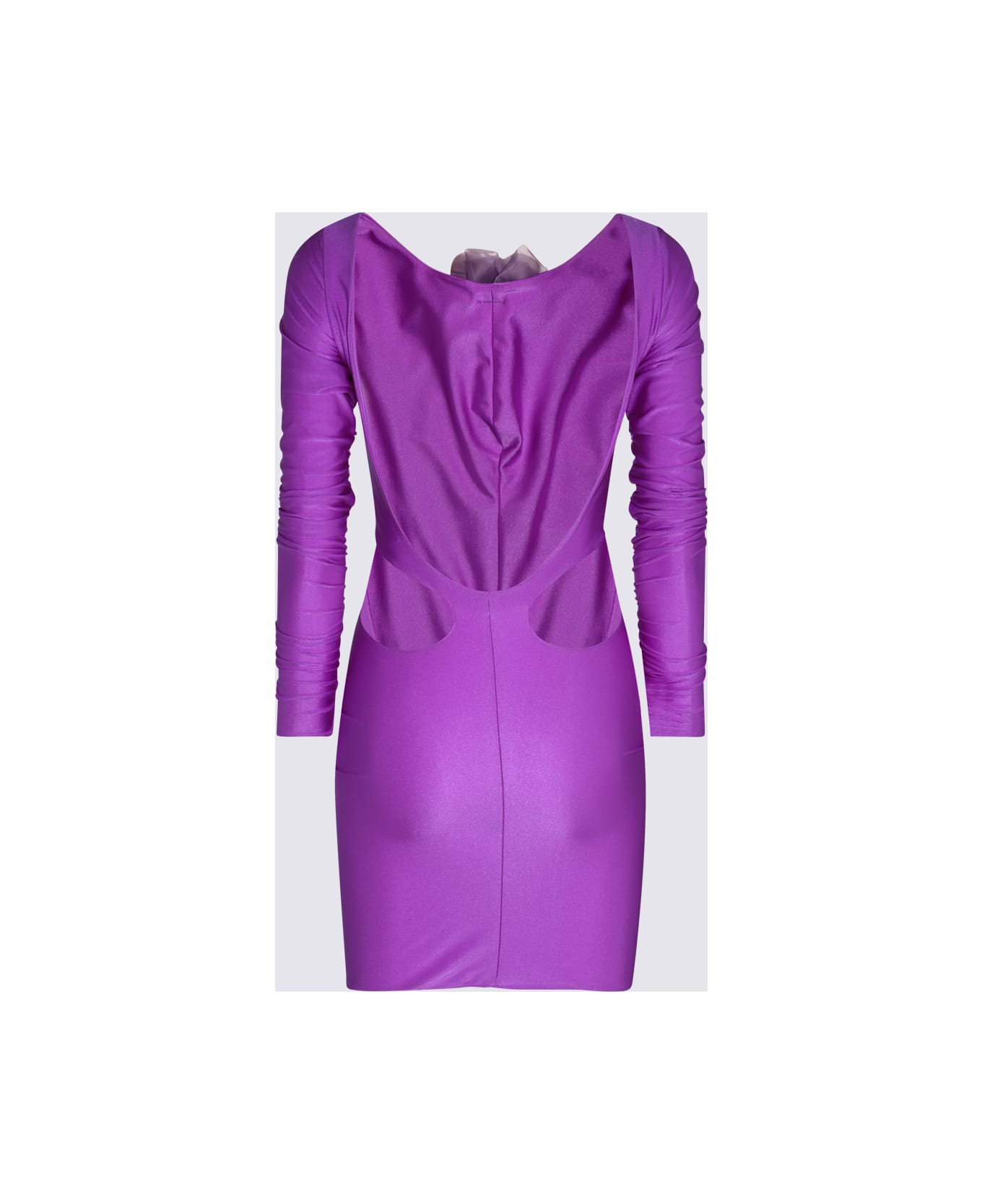 Giuseppe di Morabito Purple Stretch Cut Out Mini Dress - Purple