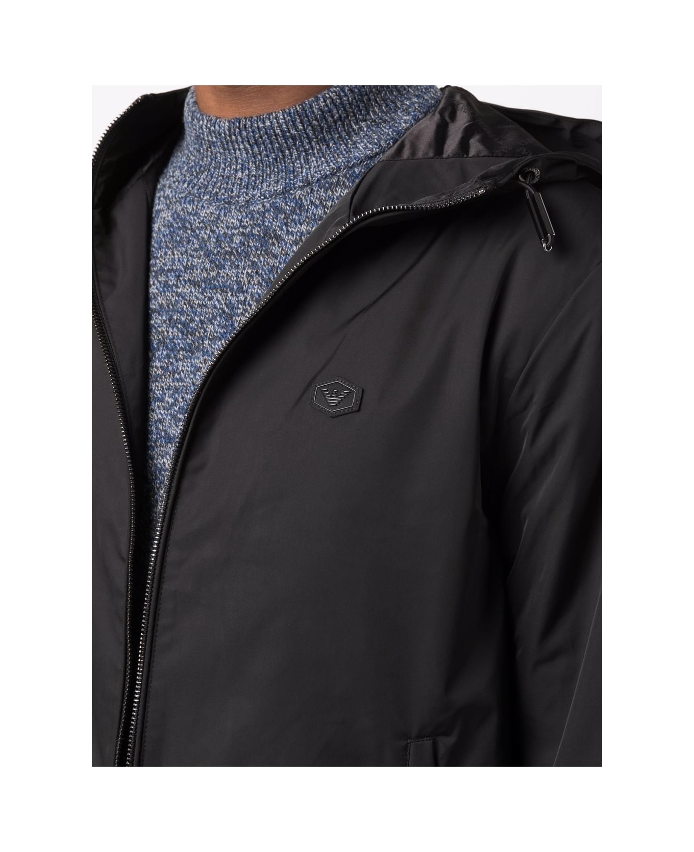 Emporio Armani Nylon Blouson Jacket - Black