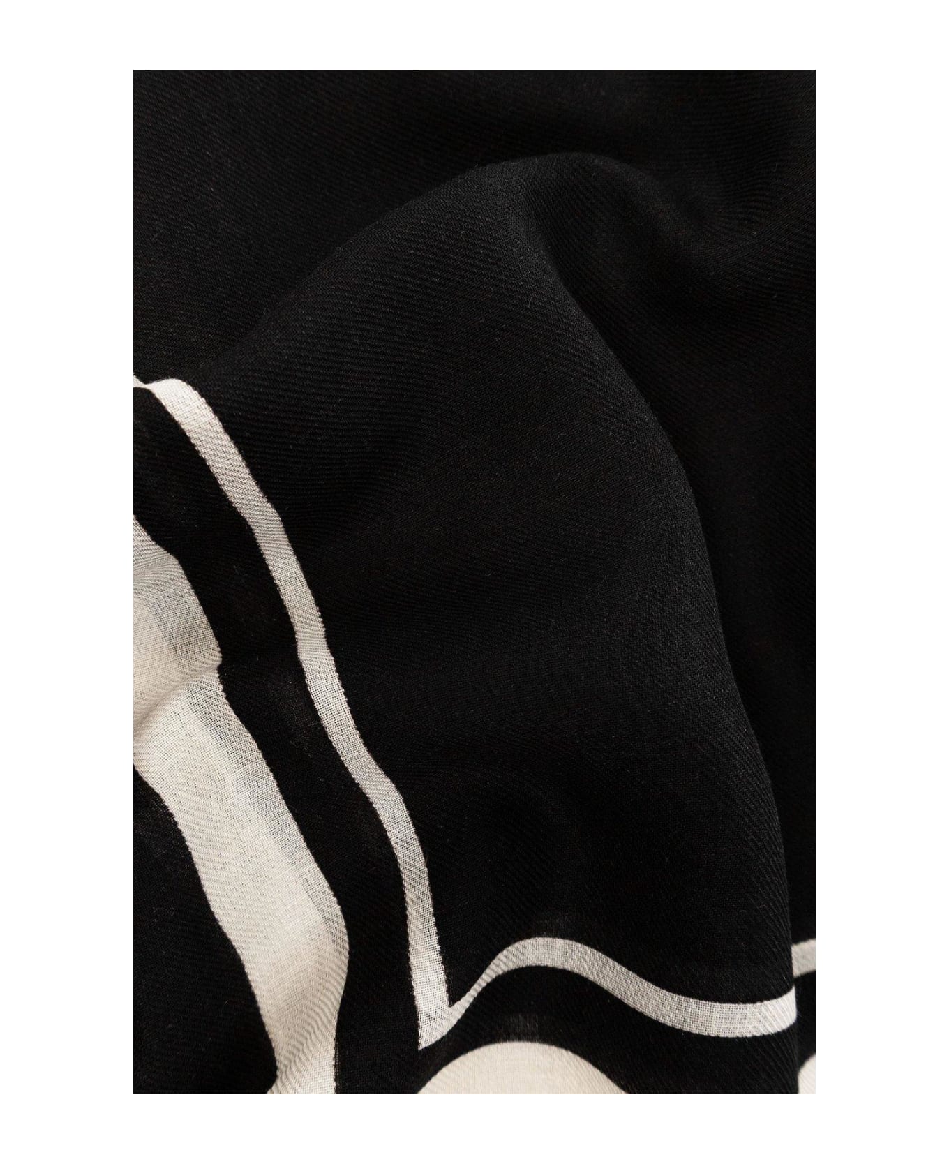 Saint Laurent Leopard Print Square Scarf - Black/multicolor スカーフ＆ストール