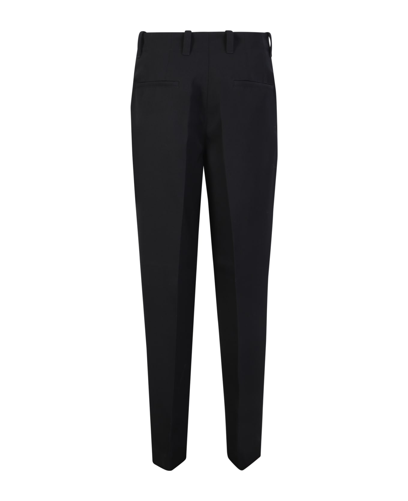 Jil Sander Zip Trousers In Black - Black