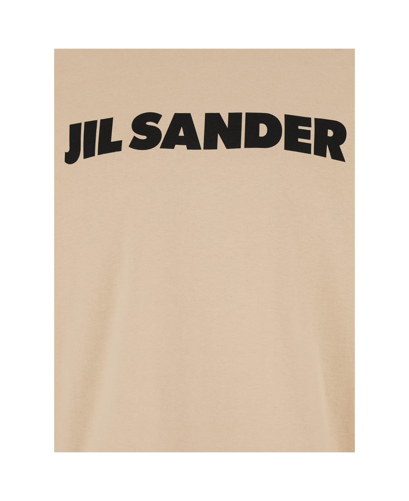 Jil Sander Logo Cotton T-shirt - DARKSAND
