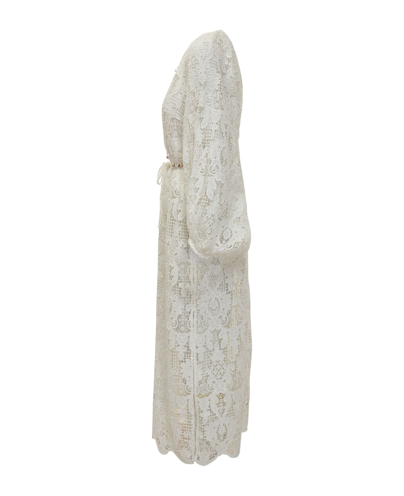 Zimmermann Coco Midi Dress - WHITE