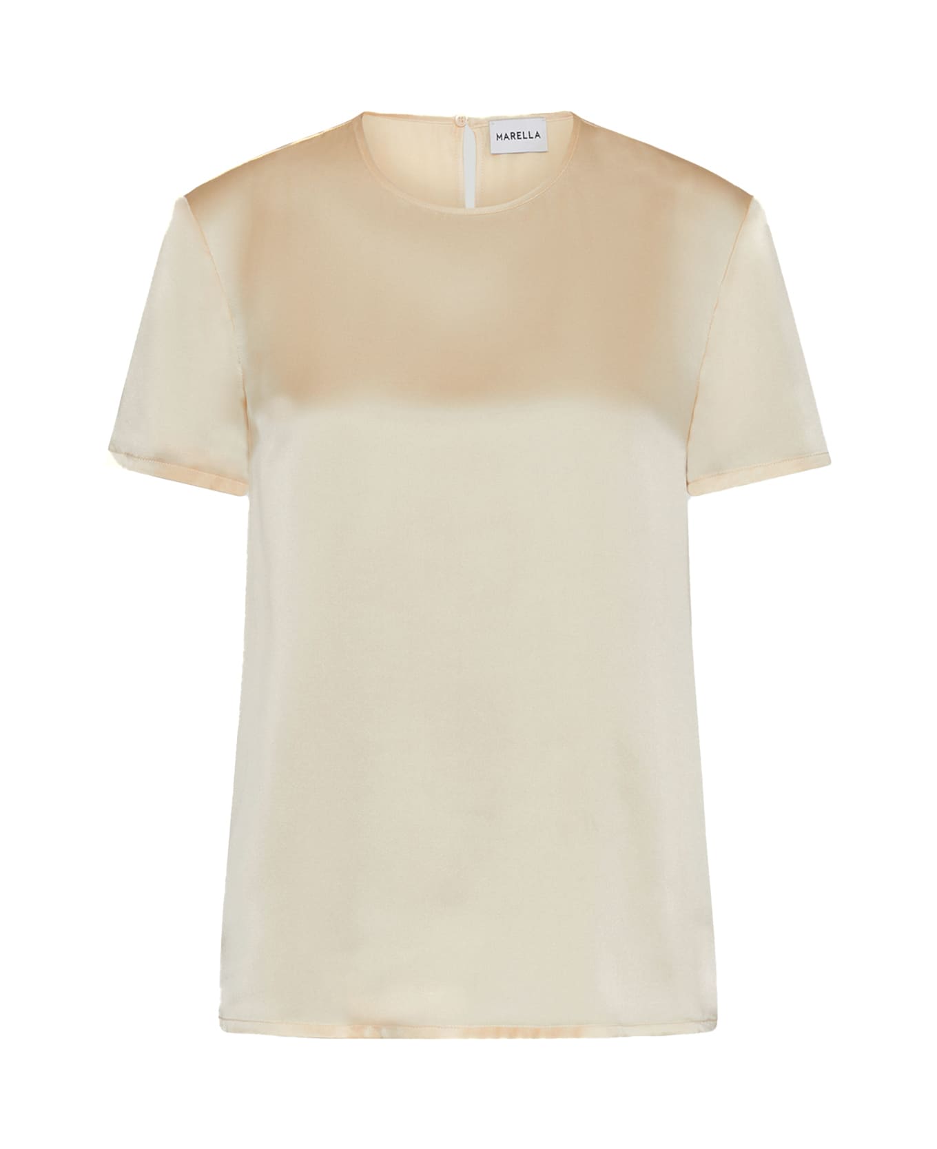 Marella Silk T-shirt - BEIGE Tシャツ