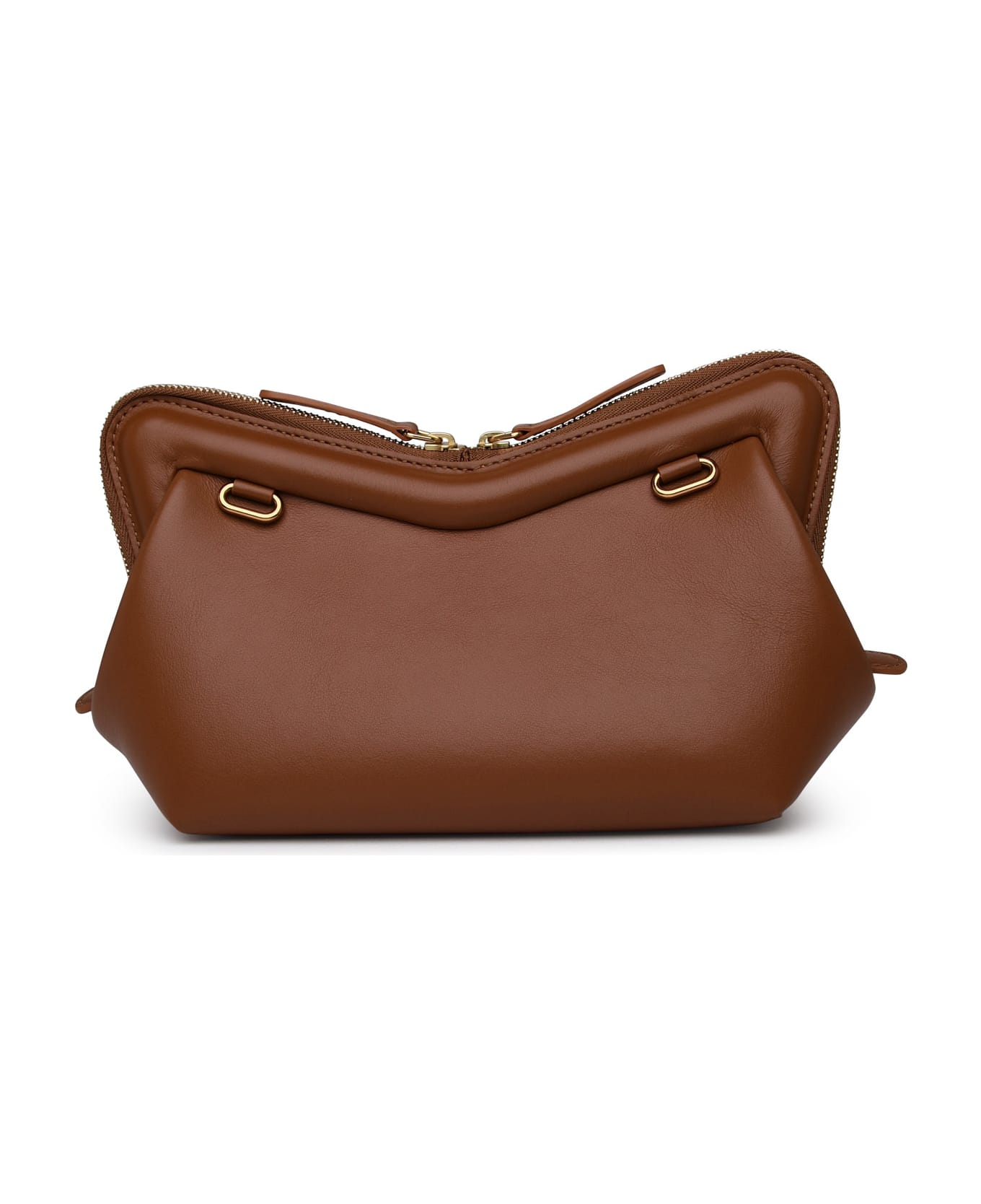 Mansur Gavriel Brown Leather 'frame' Mini Crossbody Bag - Brown