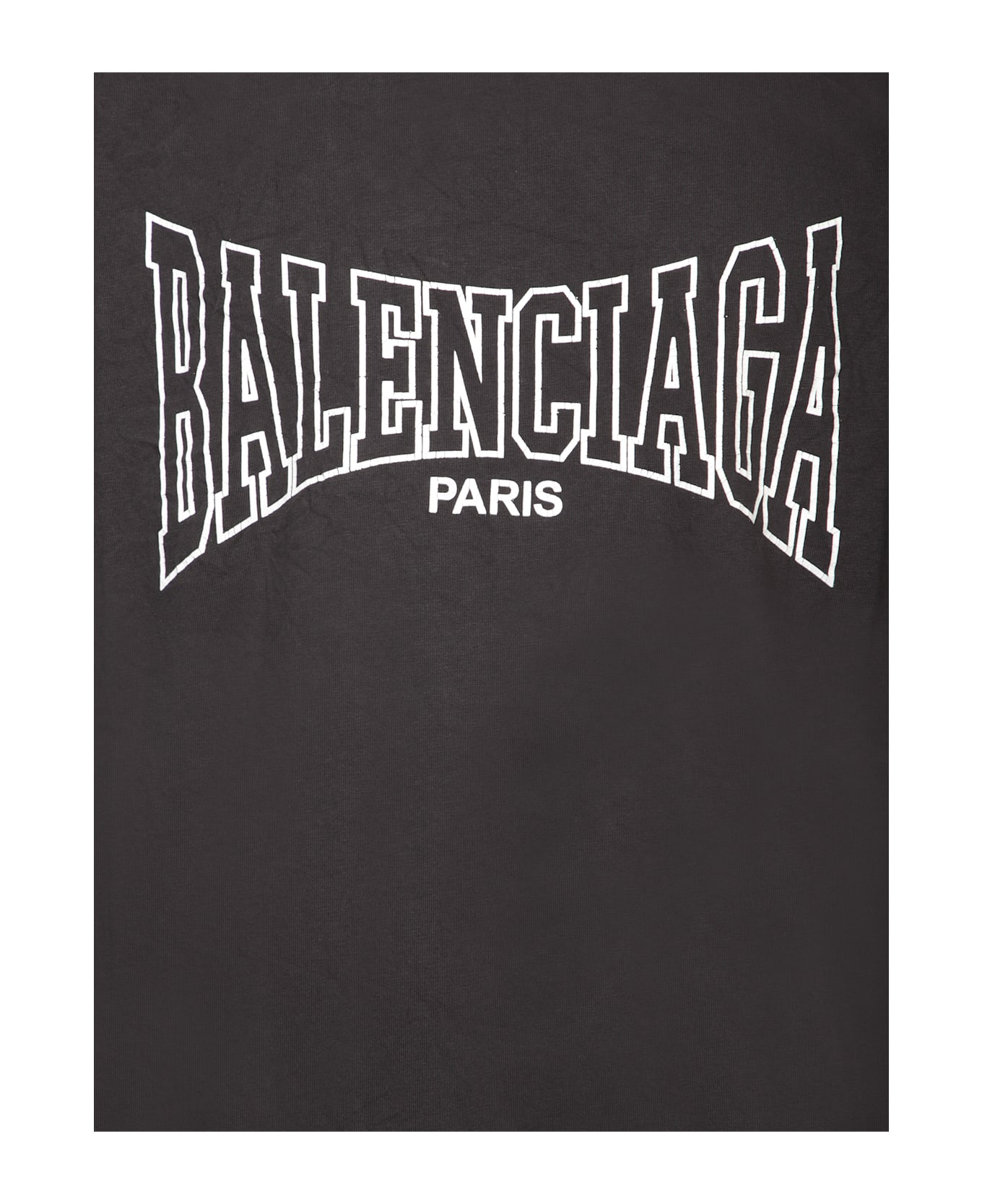 Balenciaga Logo Print T-shirt - WASHEDBLACKBLACK