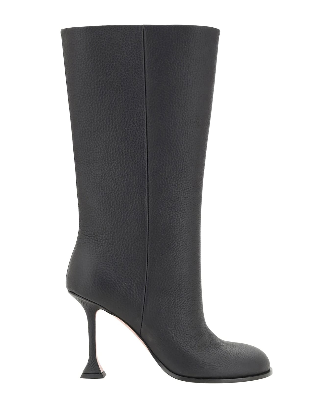 Amina Muaddi Liya Boots - Black