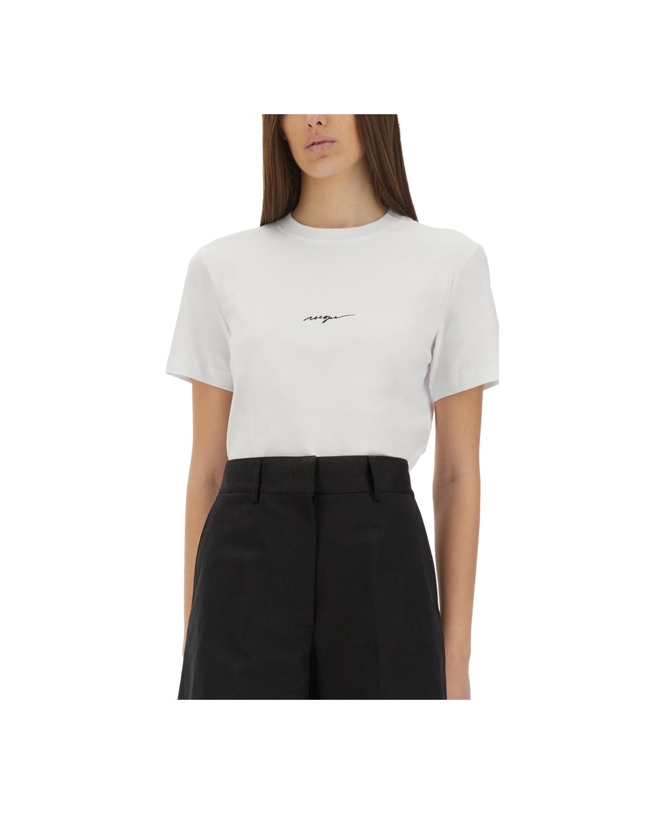 MSGM T-shirt With Logo - WHITE