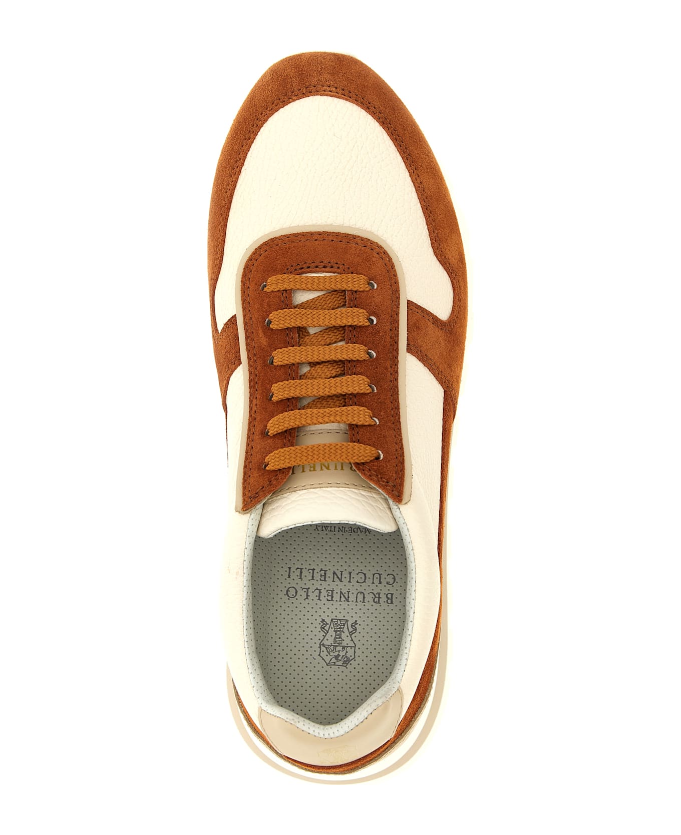 Brunello Cucinelli Leather Suede Sneakers - Multicolor