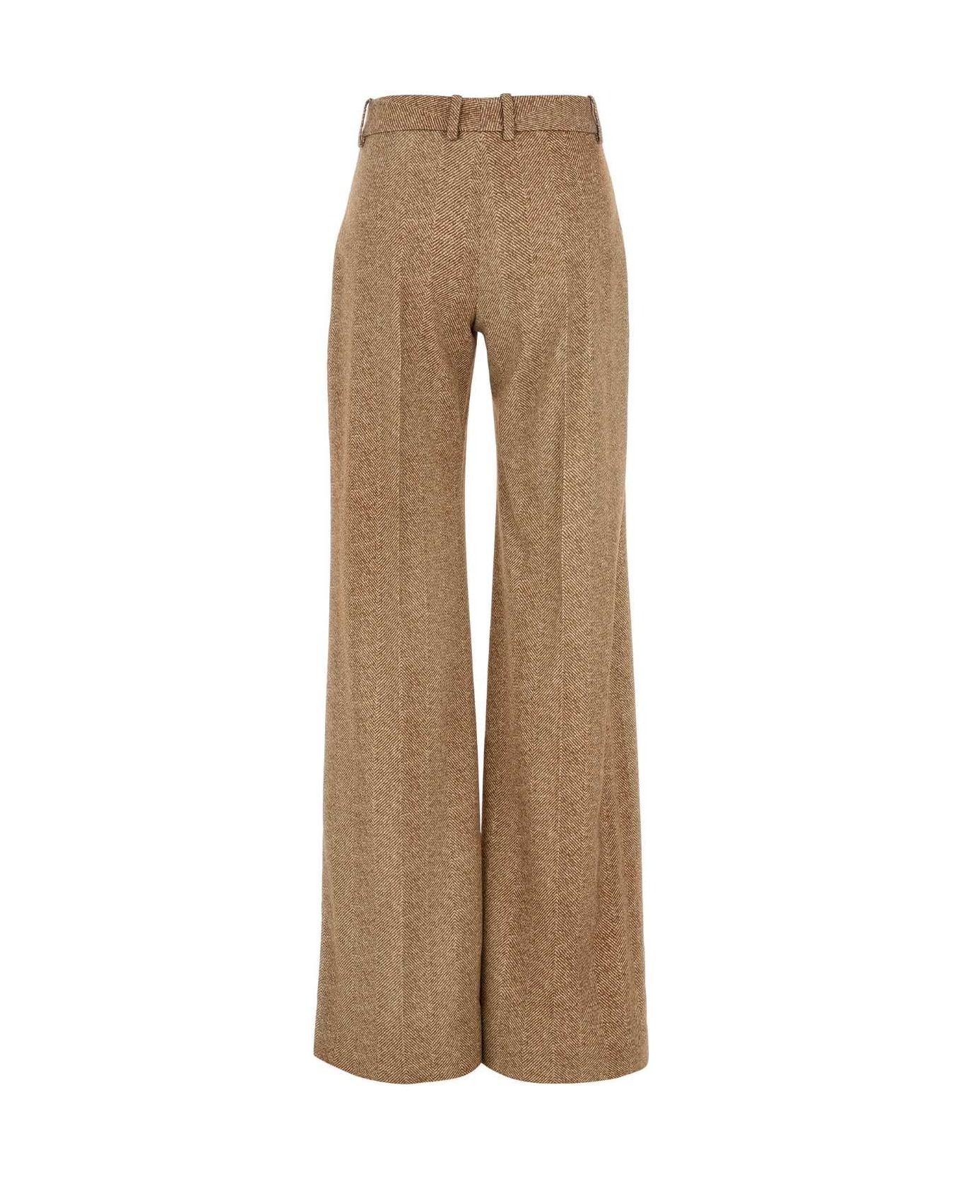 Ermanno Scervino Printed Viscose Wide-leg Pant - STRESCAMARRONEGIALLA
