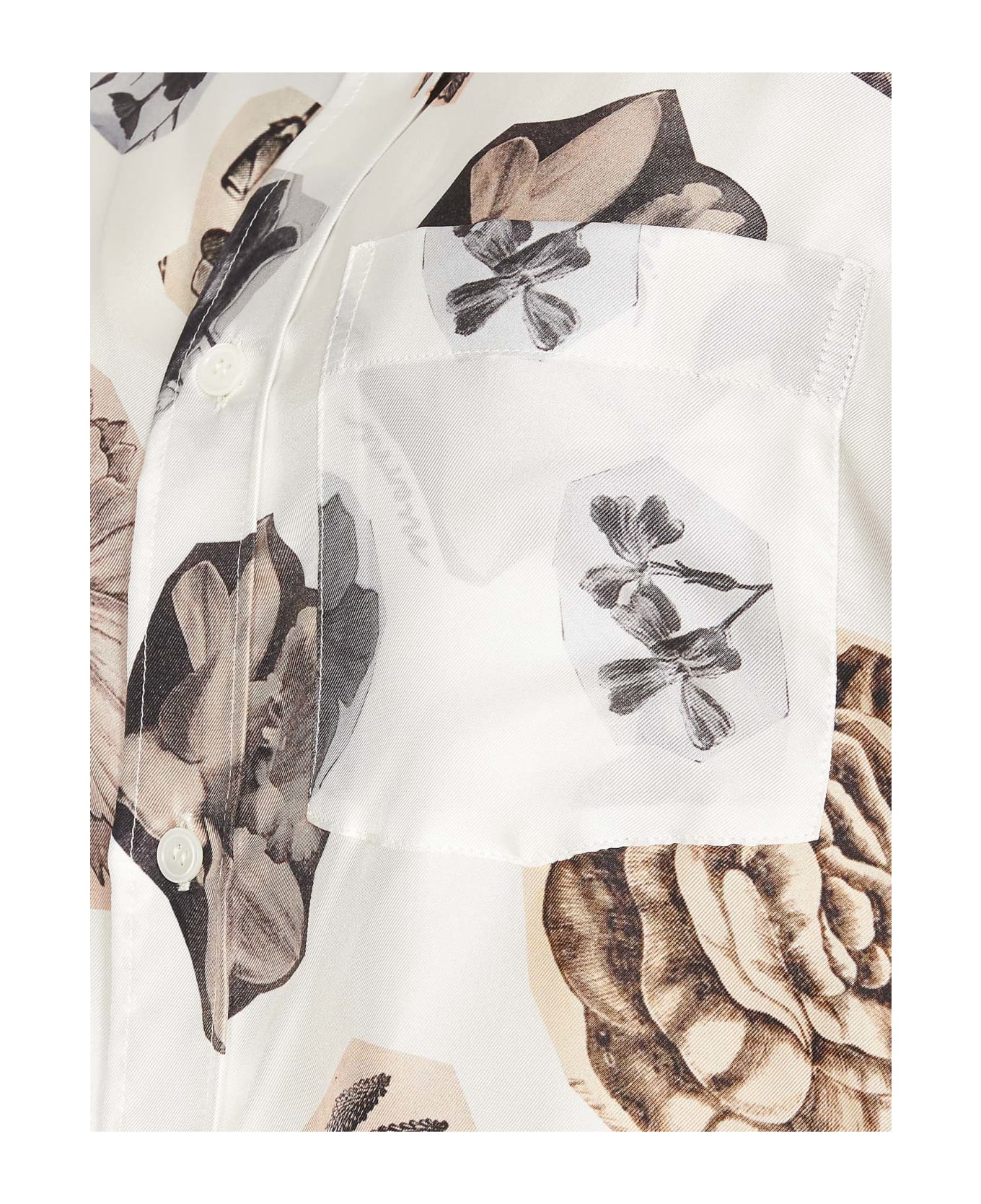 Marni Floral Print Sleeveless Shirt - White