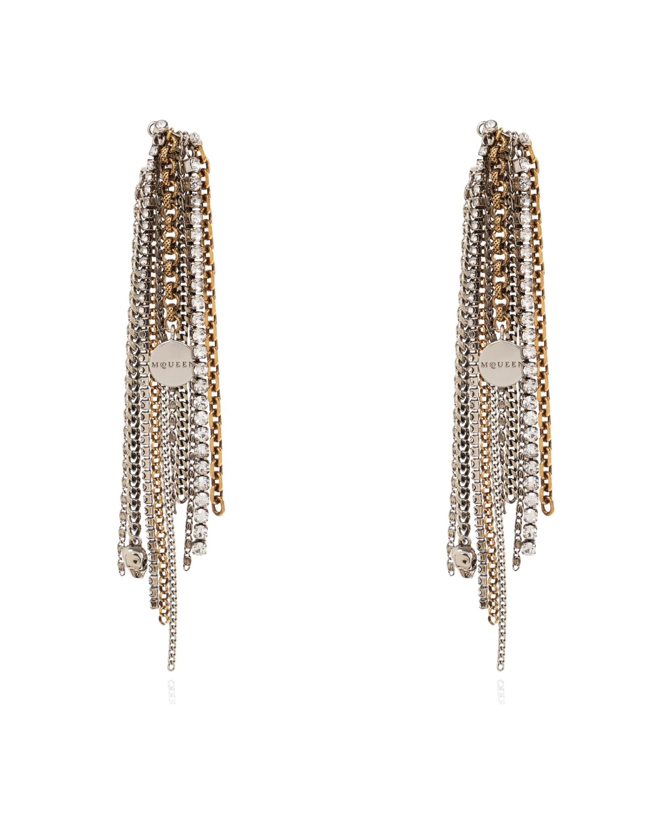 Alexander McQueen Earrings With Pendants - SILVER