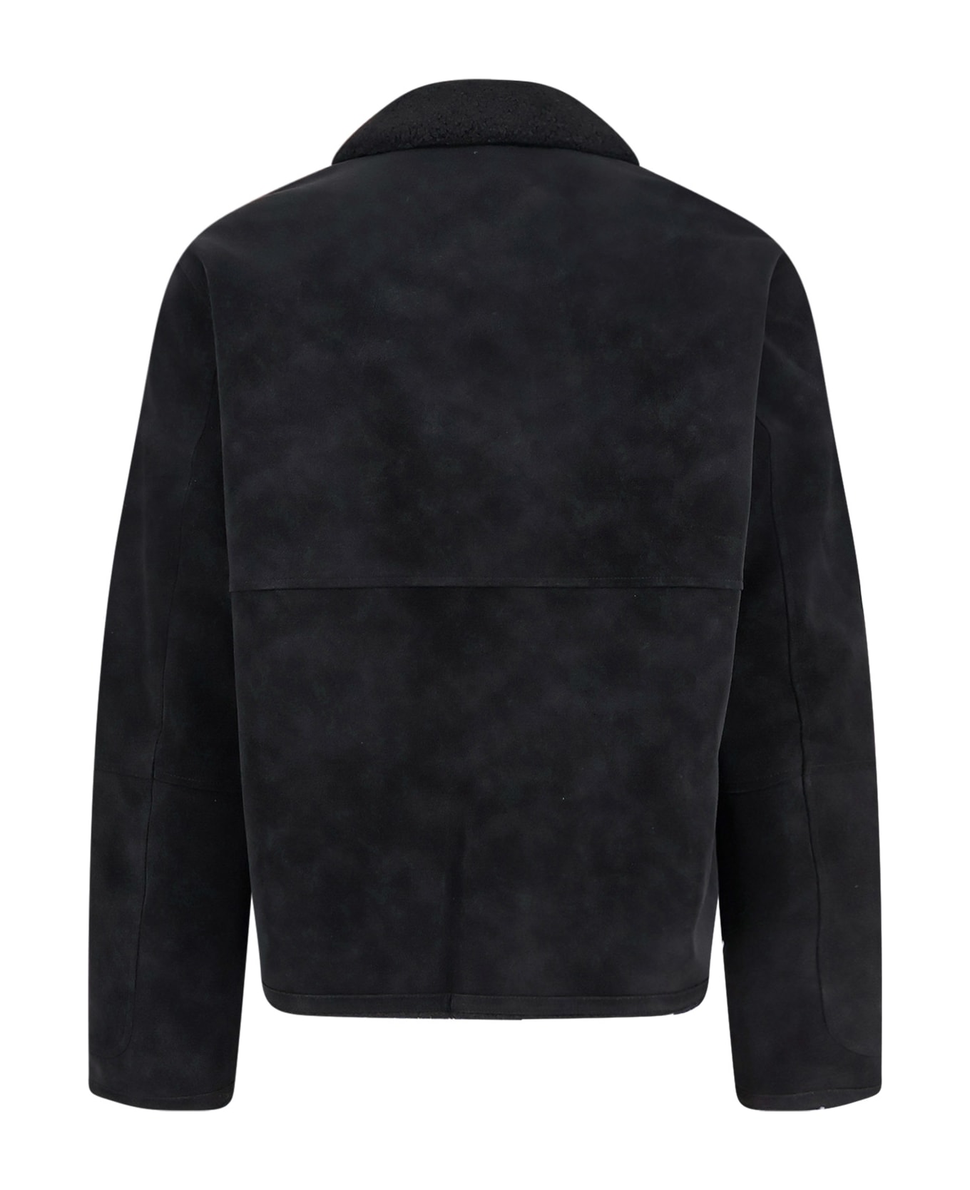 REPRESENT Faux Shearling Jacket - JET BLACK