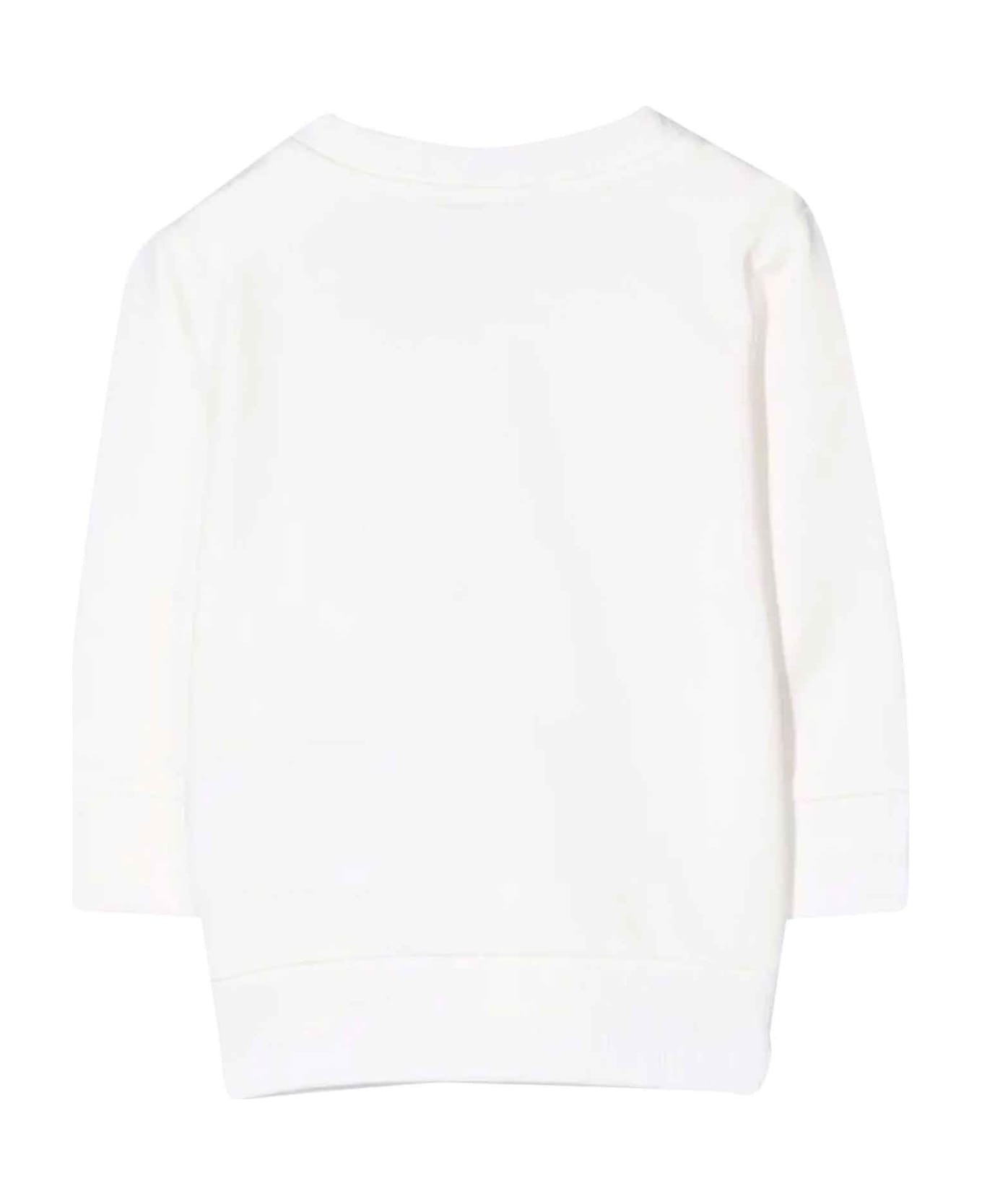 Moncler White Moncler Enfant Newborn Sweatshirt - Bianco