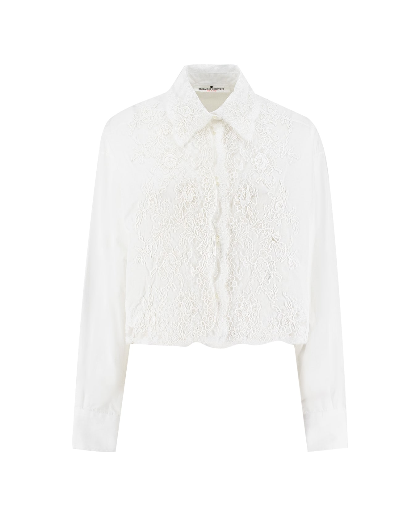 Ermanno Scervino Shirt - BRIGHT WHITE/OTTICO