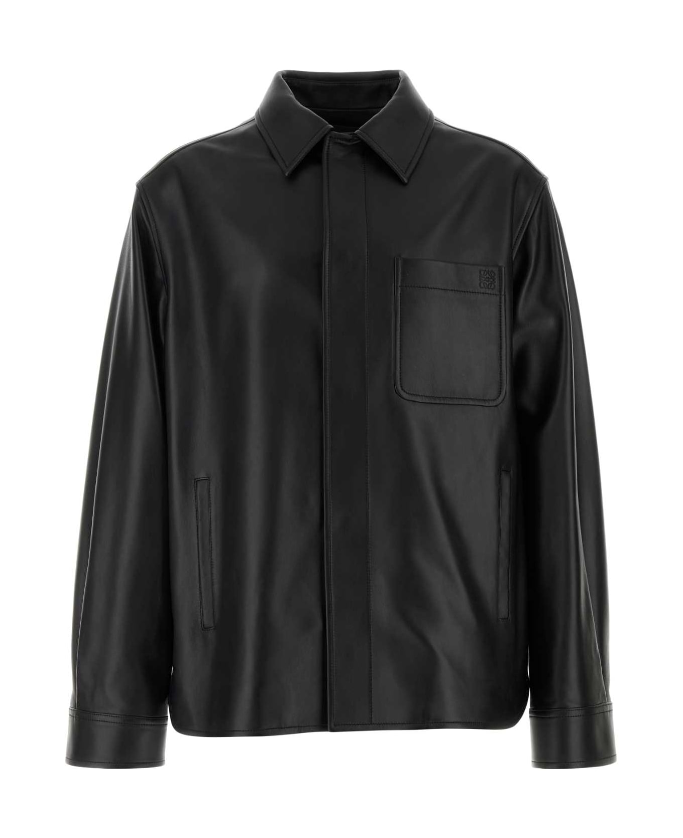 Loewe Black Wool Shirt - BLACK