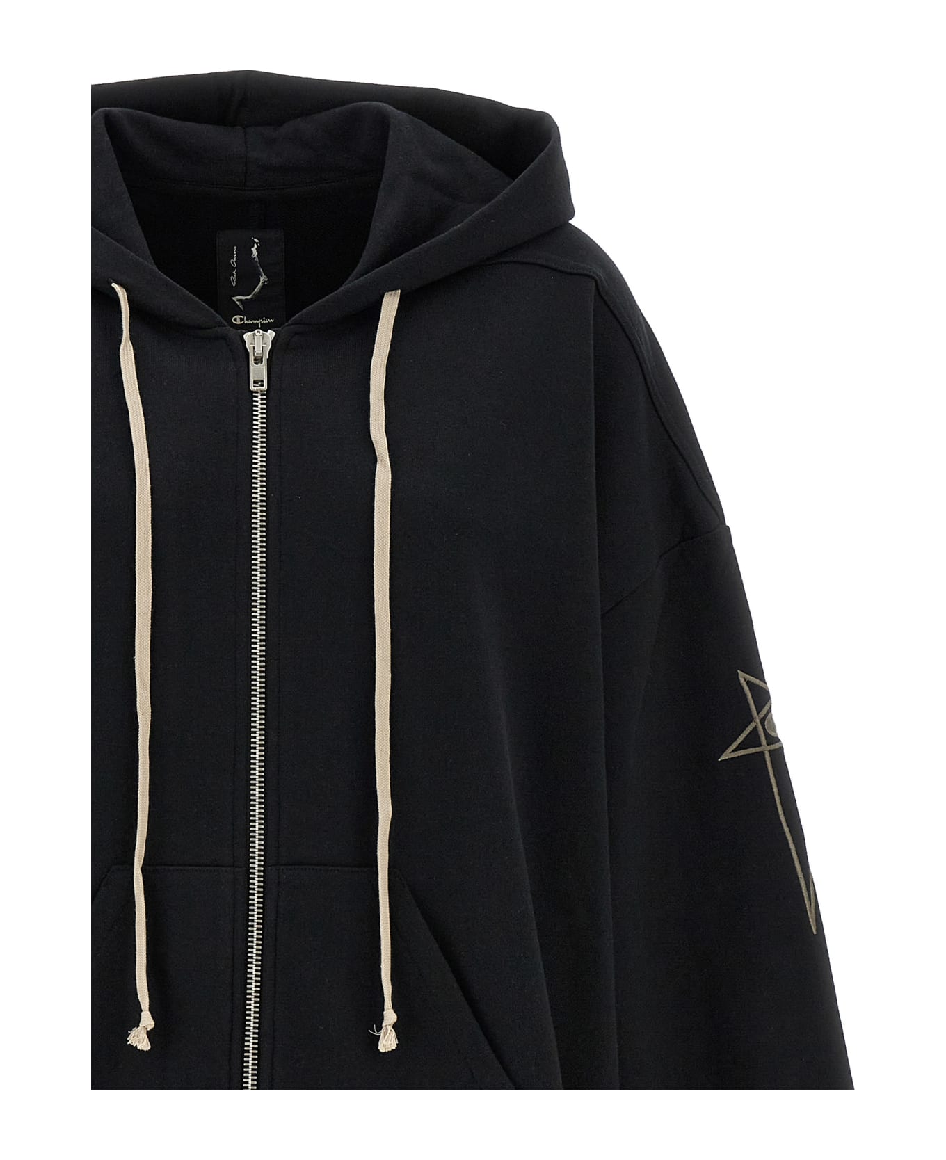 Rick Owens X Champion Hoodie - Black  