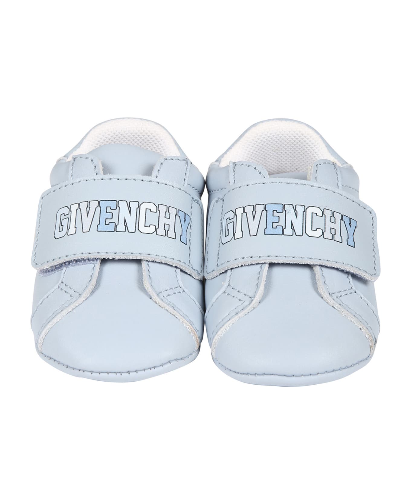 Givenchy Light Blue Sneakers For Baby Boy With Logo - Light Blue